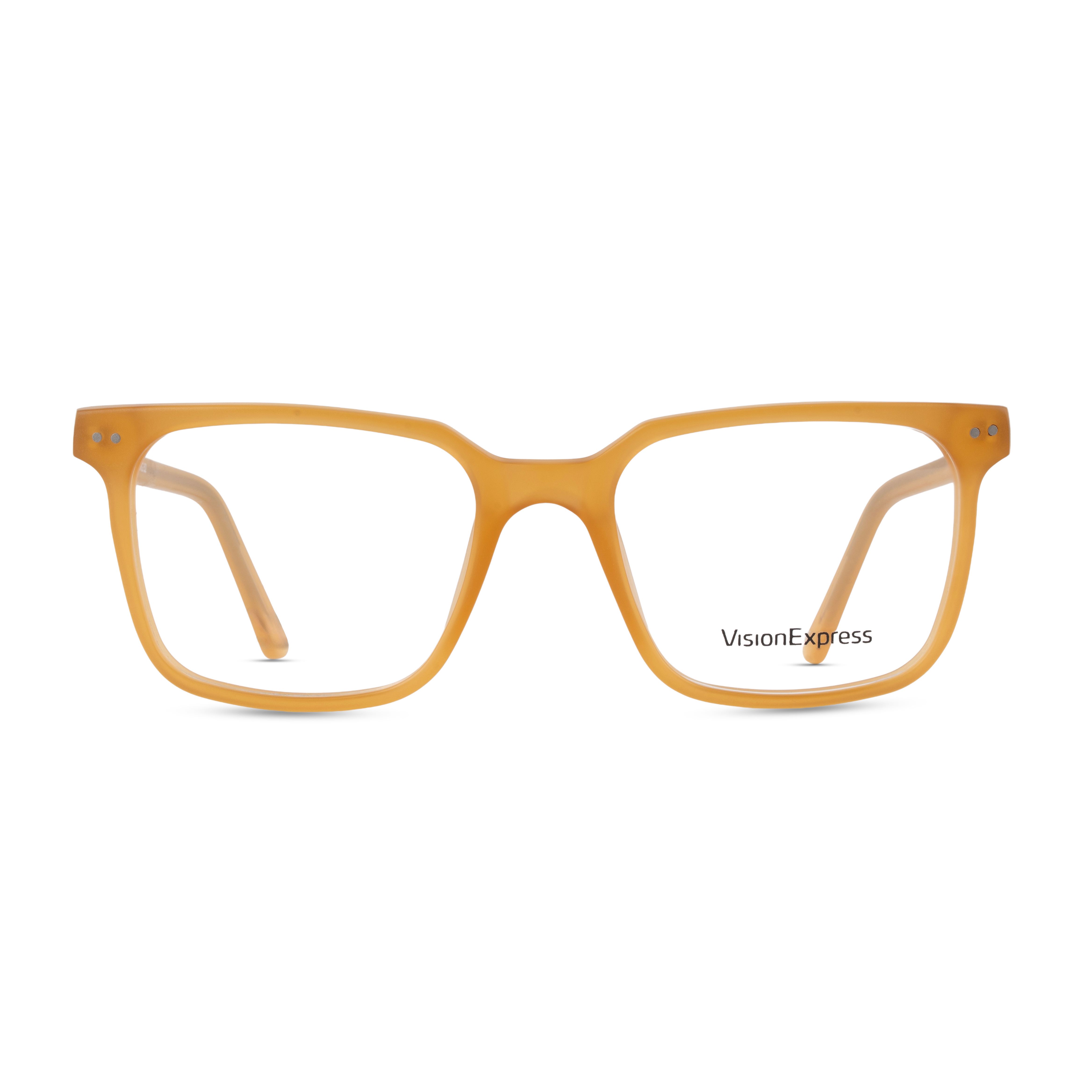 Orange Square Frames for Men