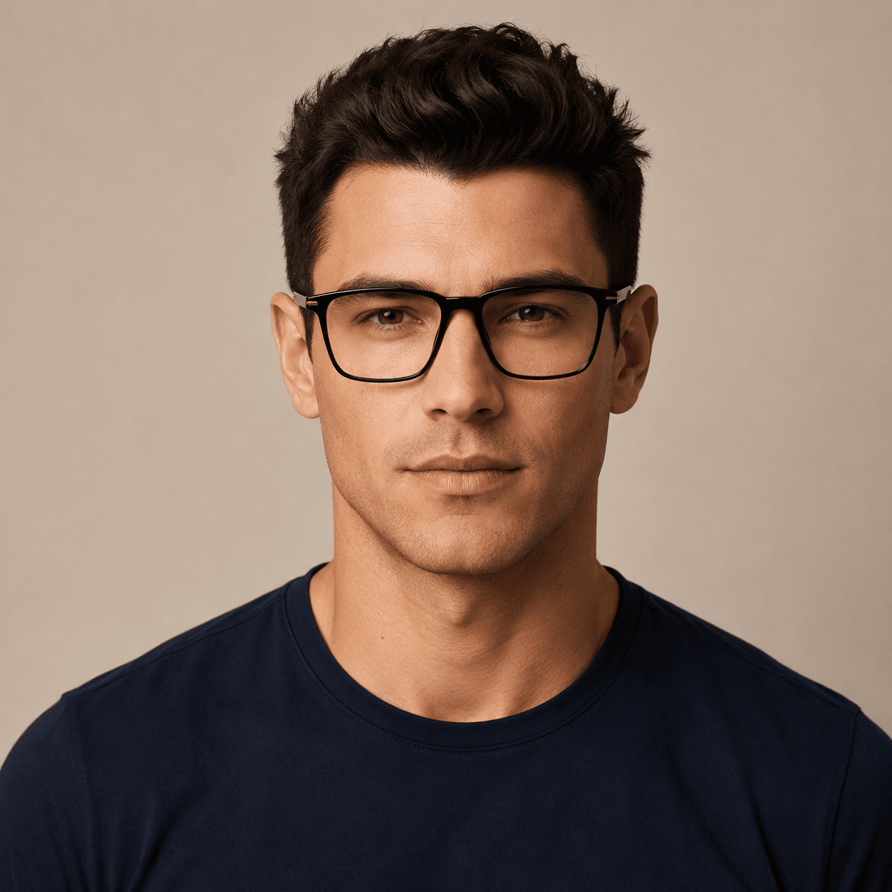 Black Square Frames for Men