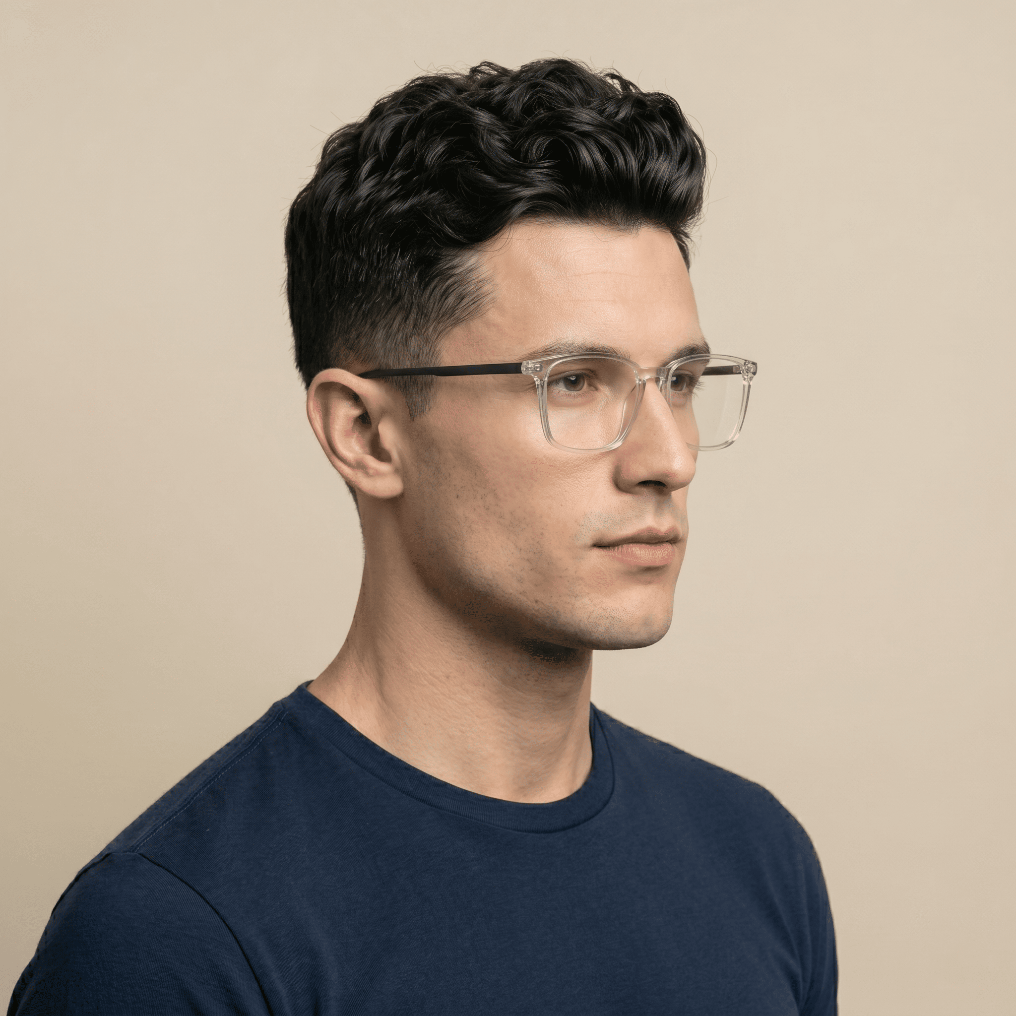Transparent Rectangle Frames for Men