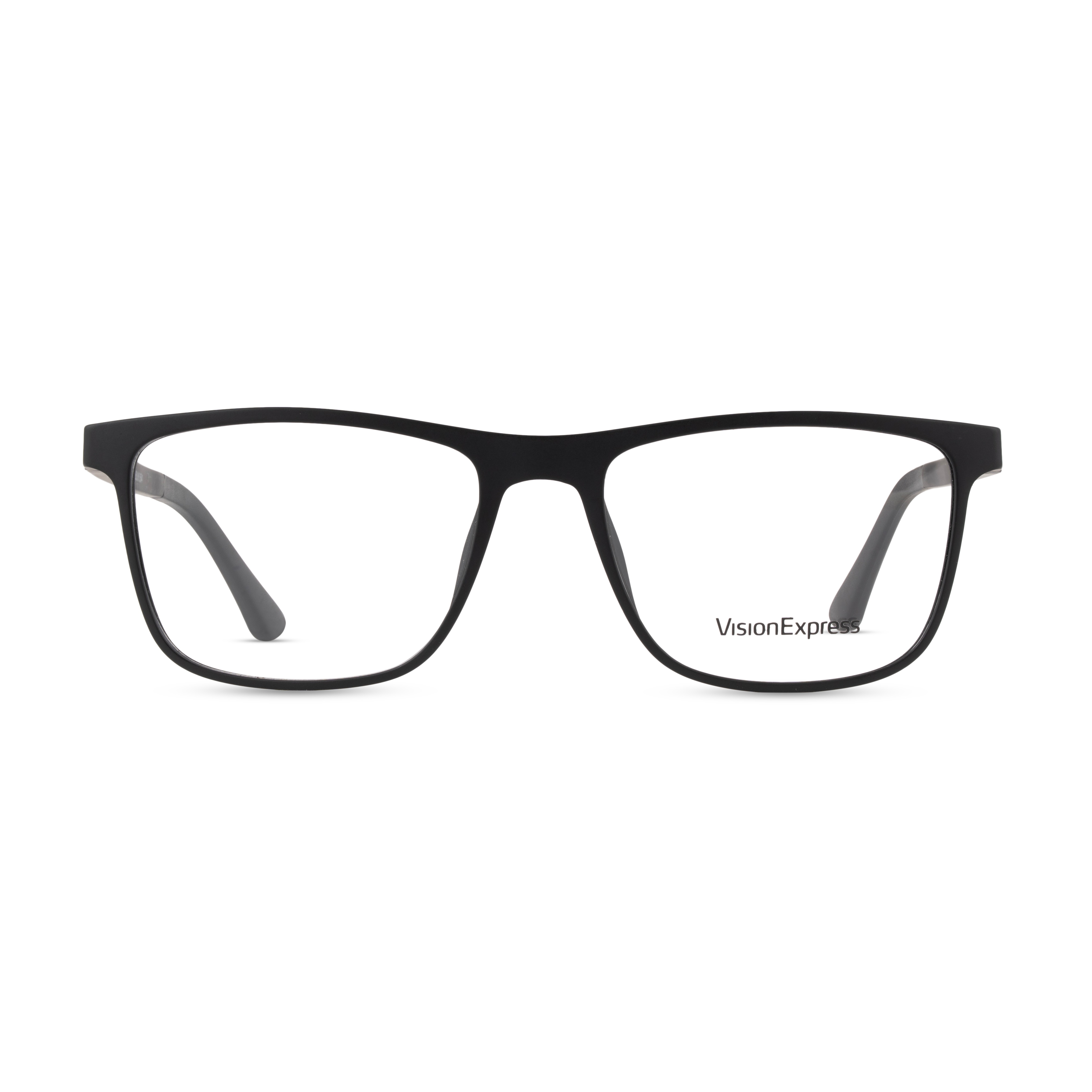 Black Rectangle Frames for Men Clipon