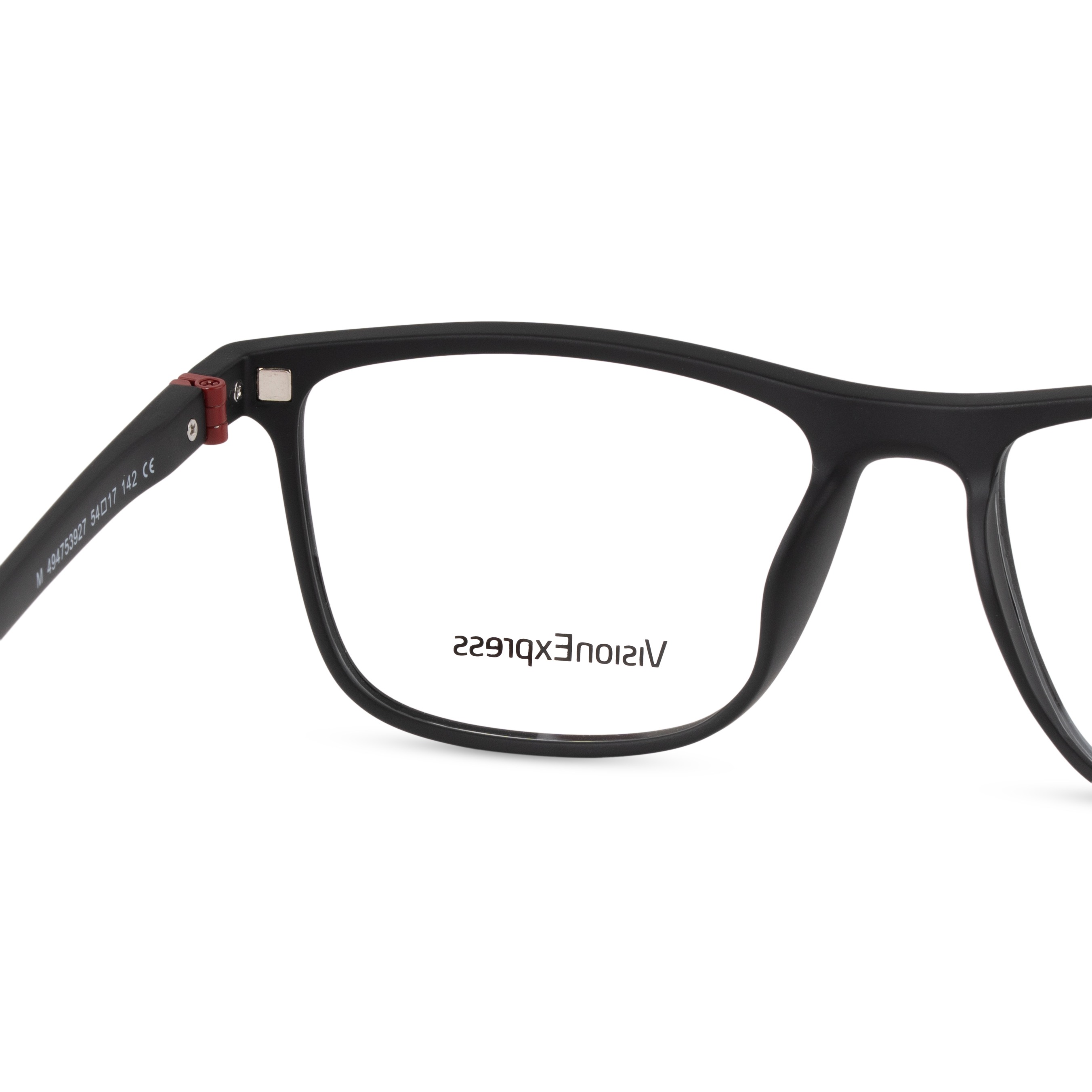 Black Rectangle Frames for Men Clipon