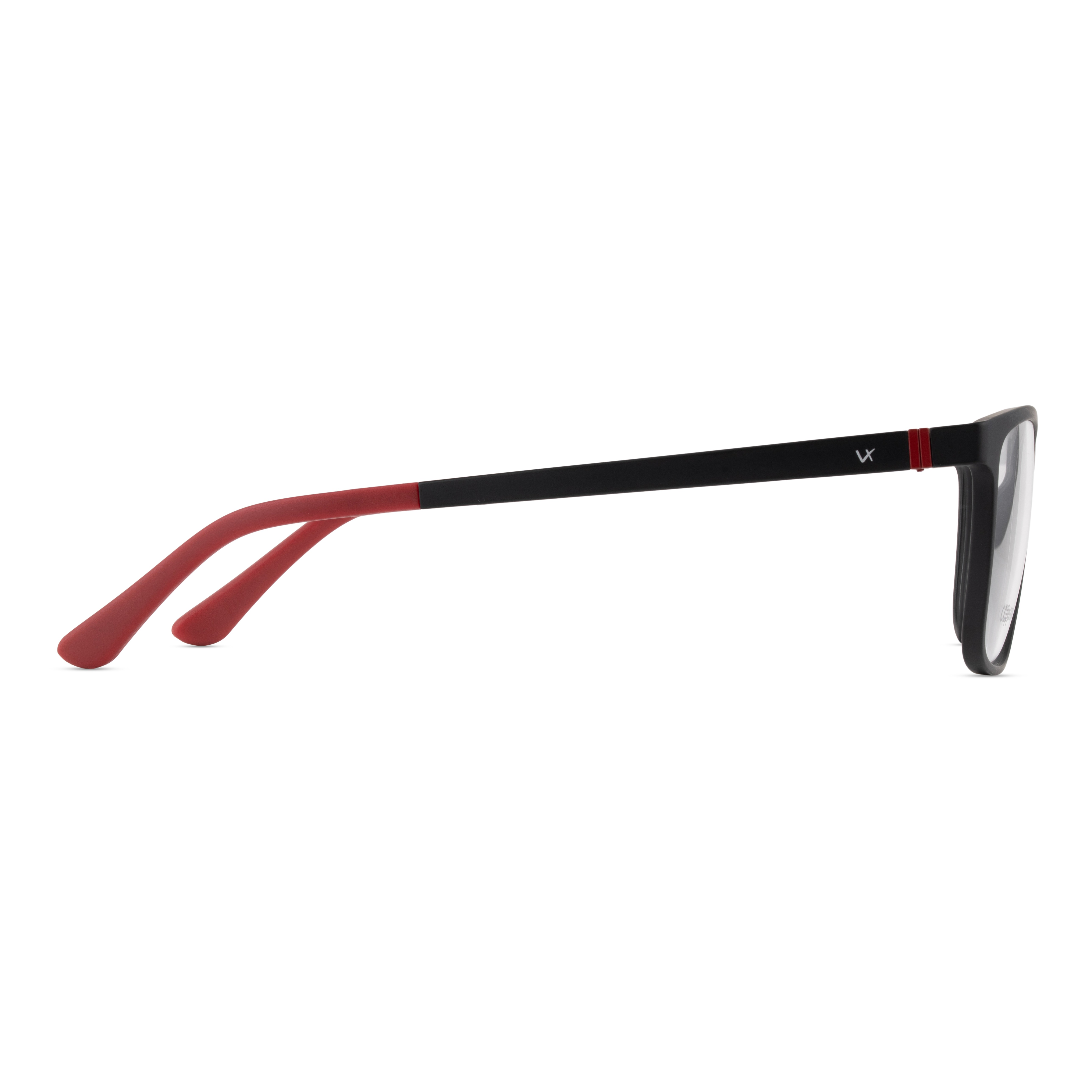 Black Rectangle Frames for Men Clipon