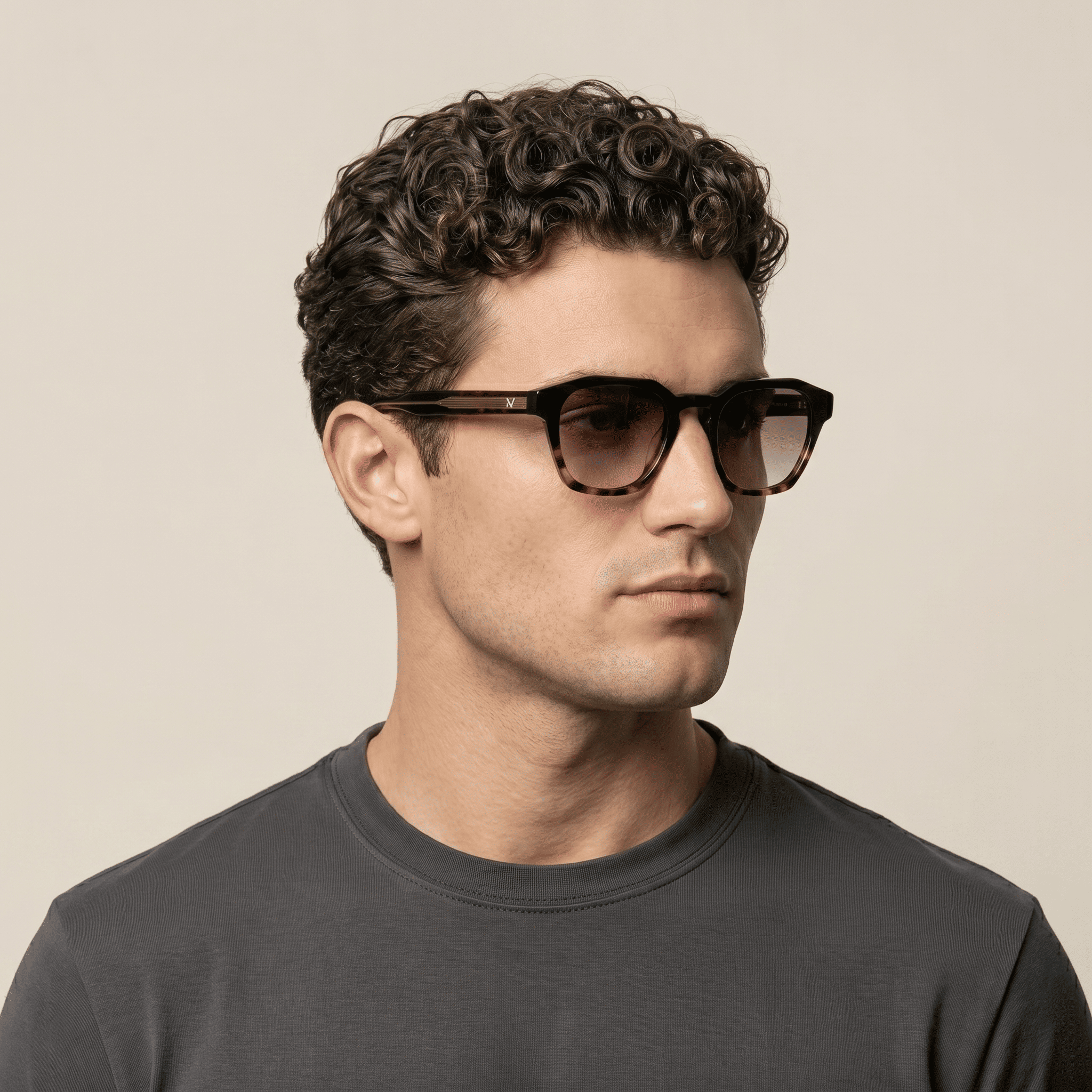 Black Square Sunglasses for Men