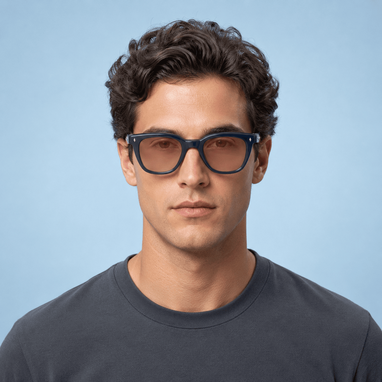 Blue Square Sunglasses for Unisex