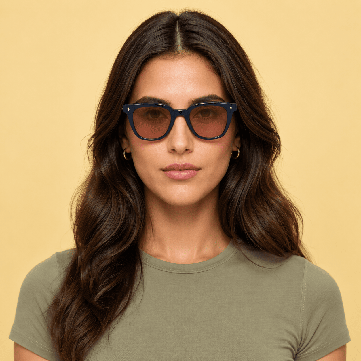 Blue Square Sunglasses for Unisex