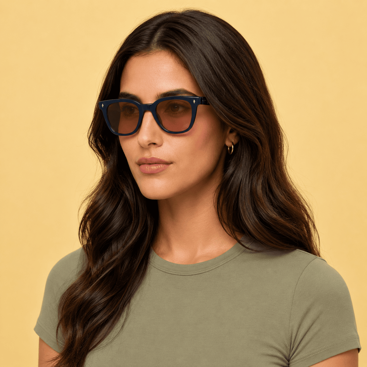 Blue Square Sunglasses for Unisex