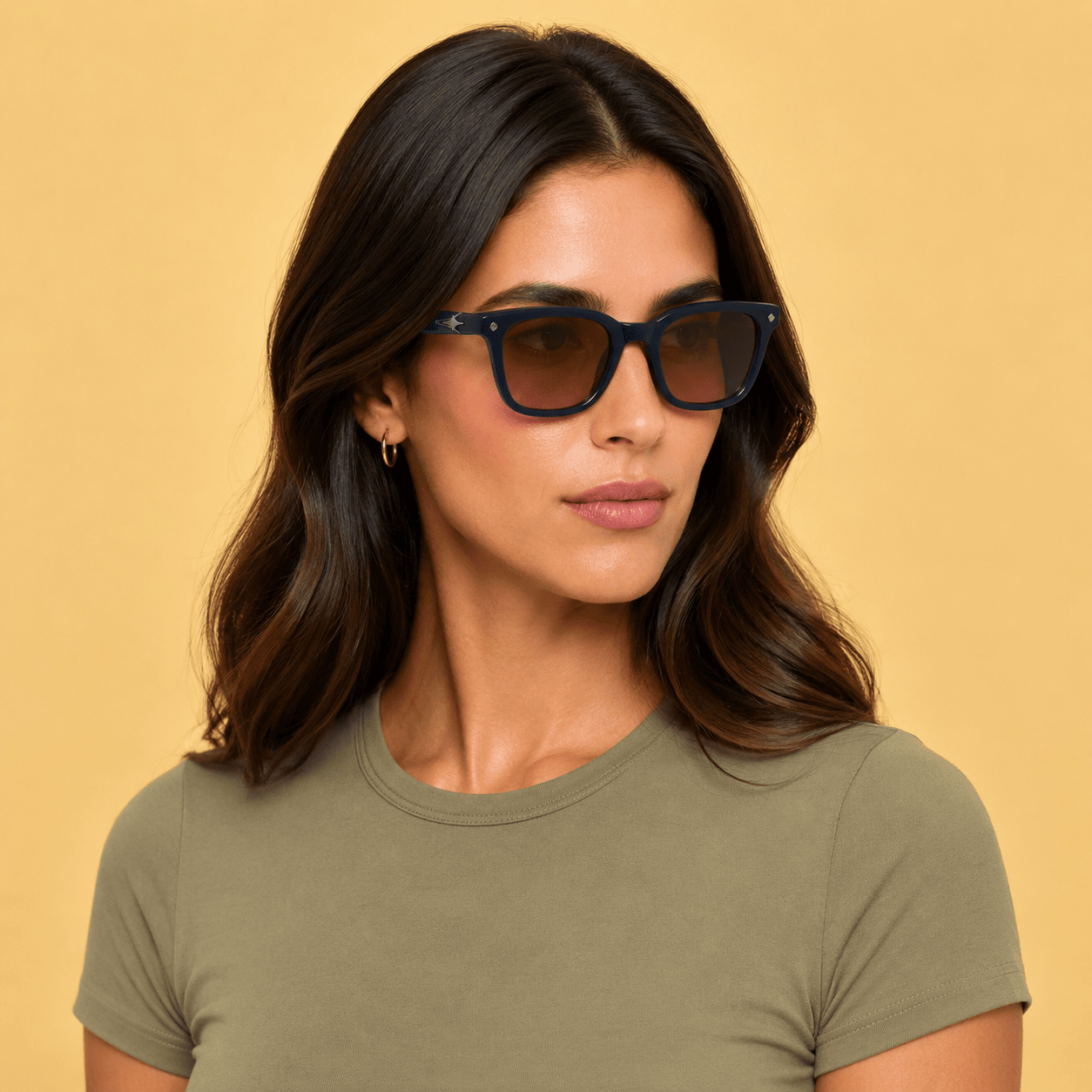 Blue Square Sunglasses for Unisex