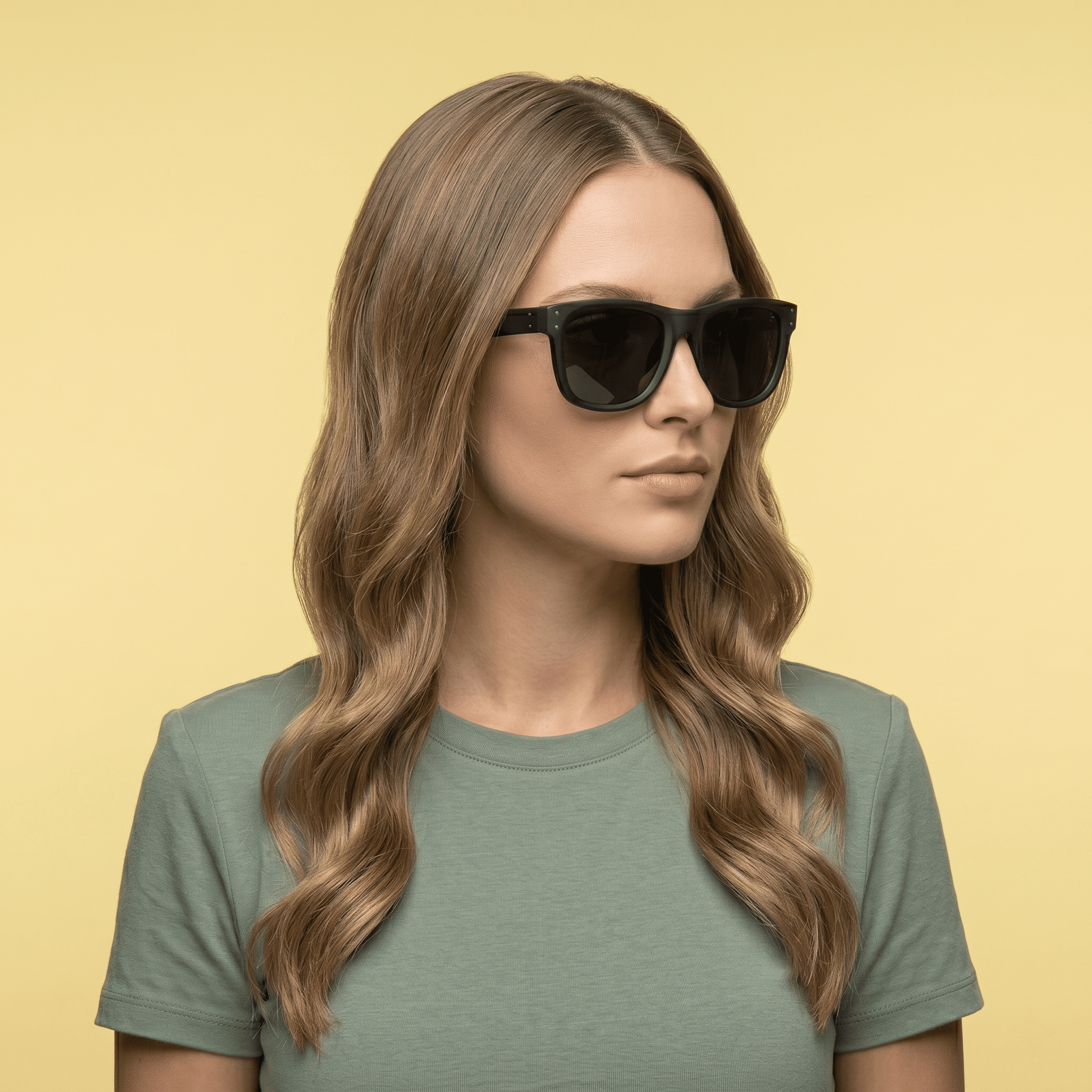 Black Wayfarer Sunglasses for Unisex