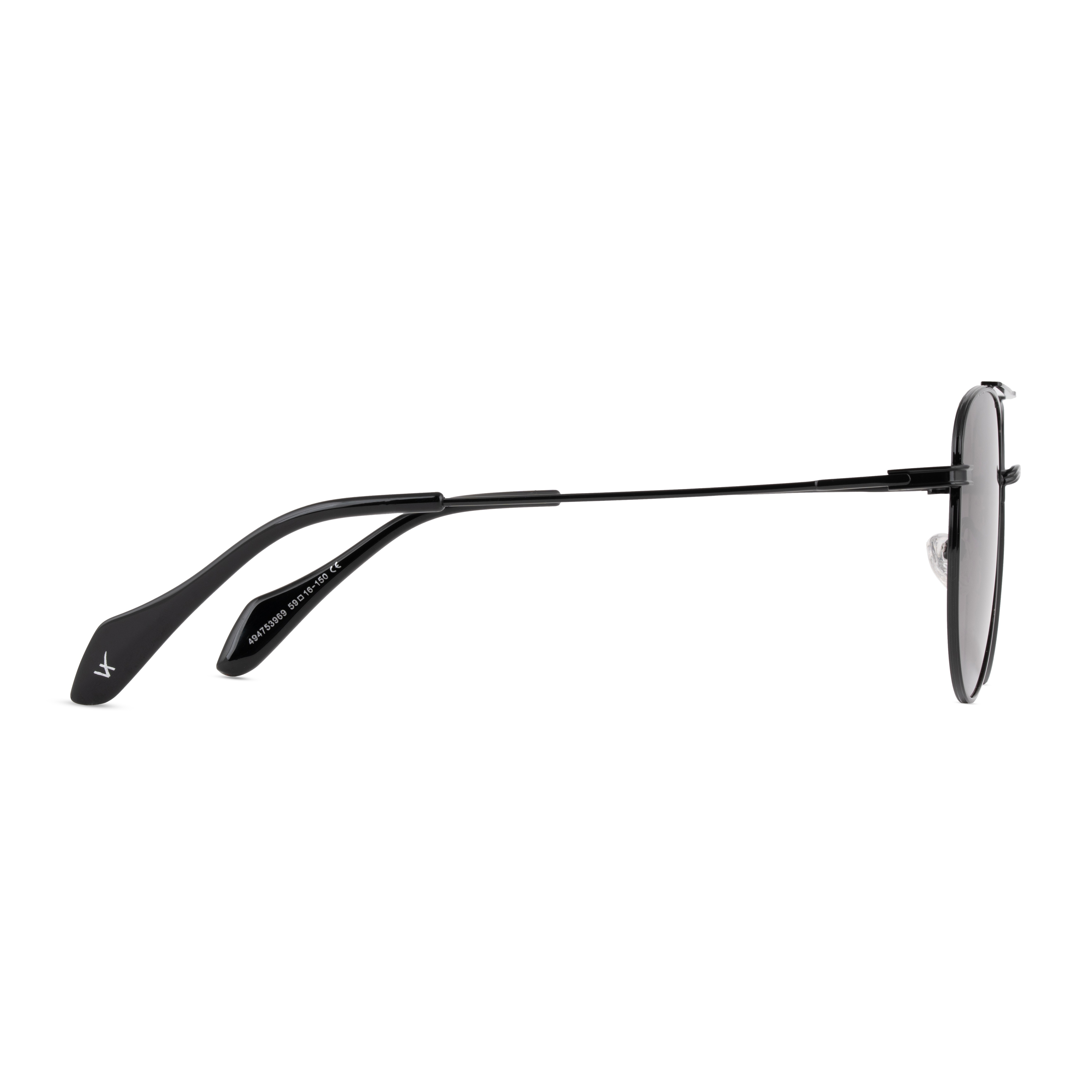 Black Aviator Sunglasses for Men
