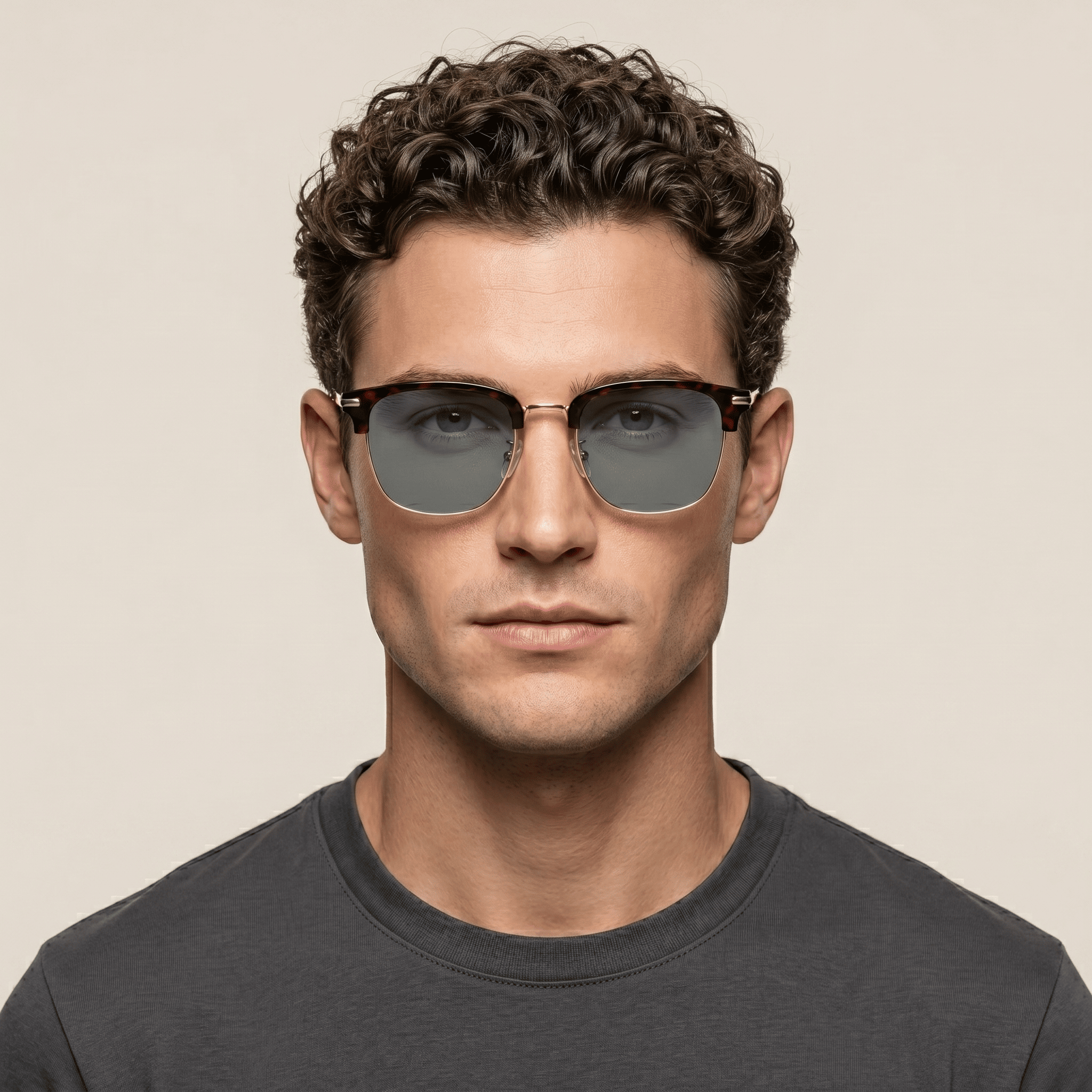 Gold Aviator Sunglasses for Men