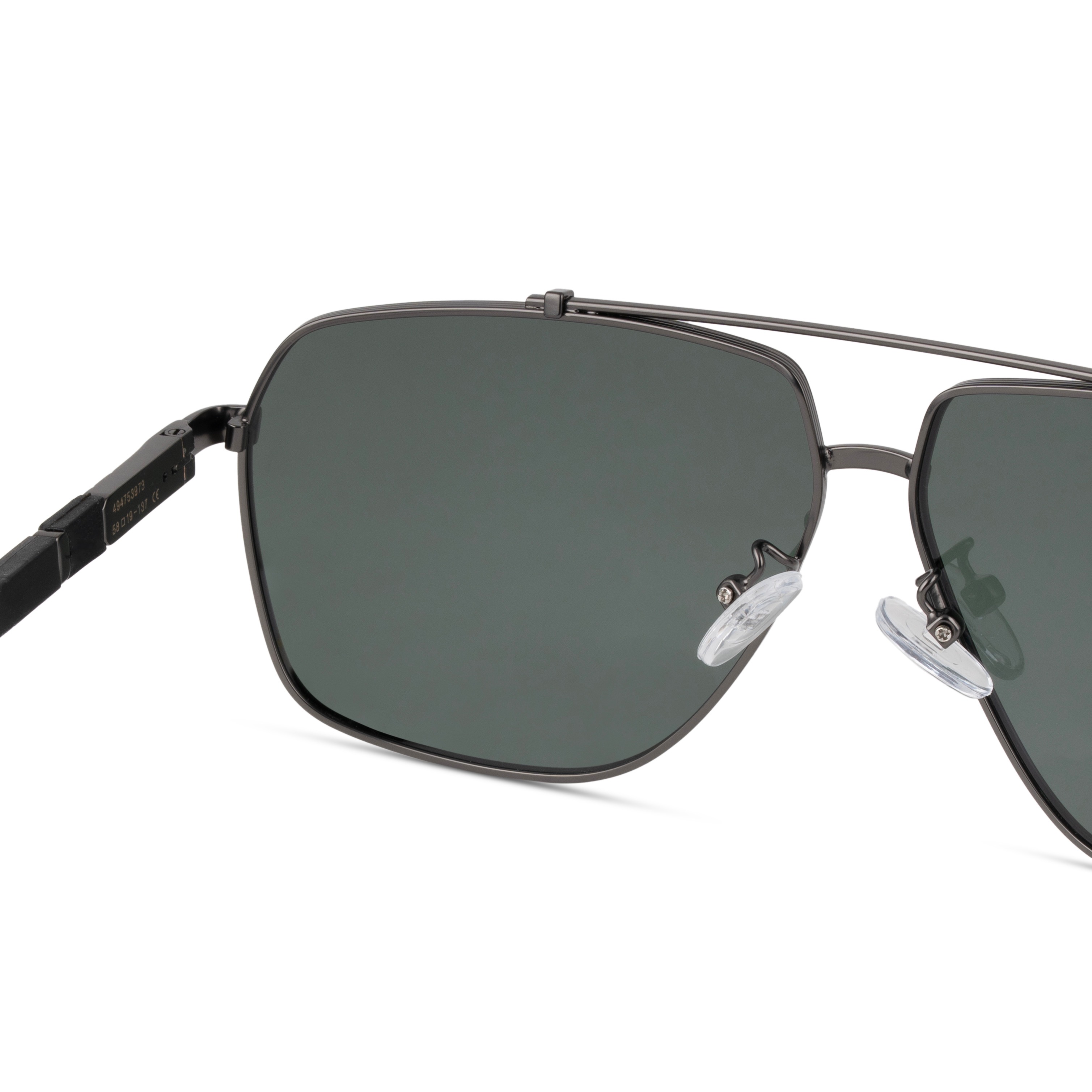 Metallic Square Sunglasses for Men