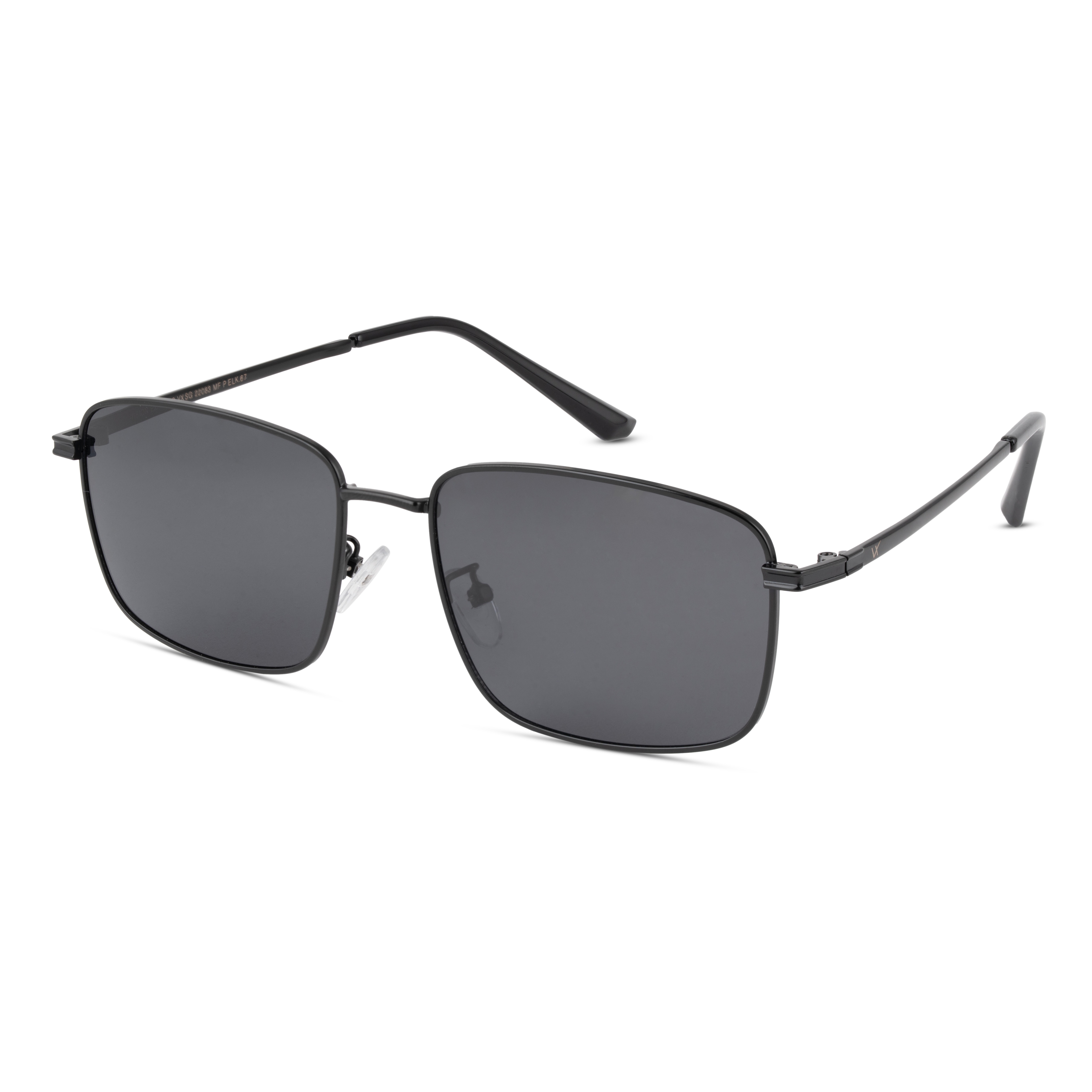Black Rectangle Sunglasses for Men