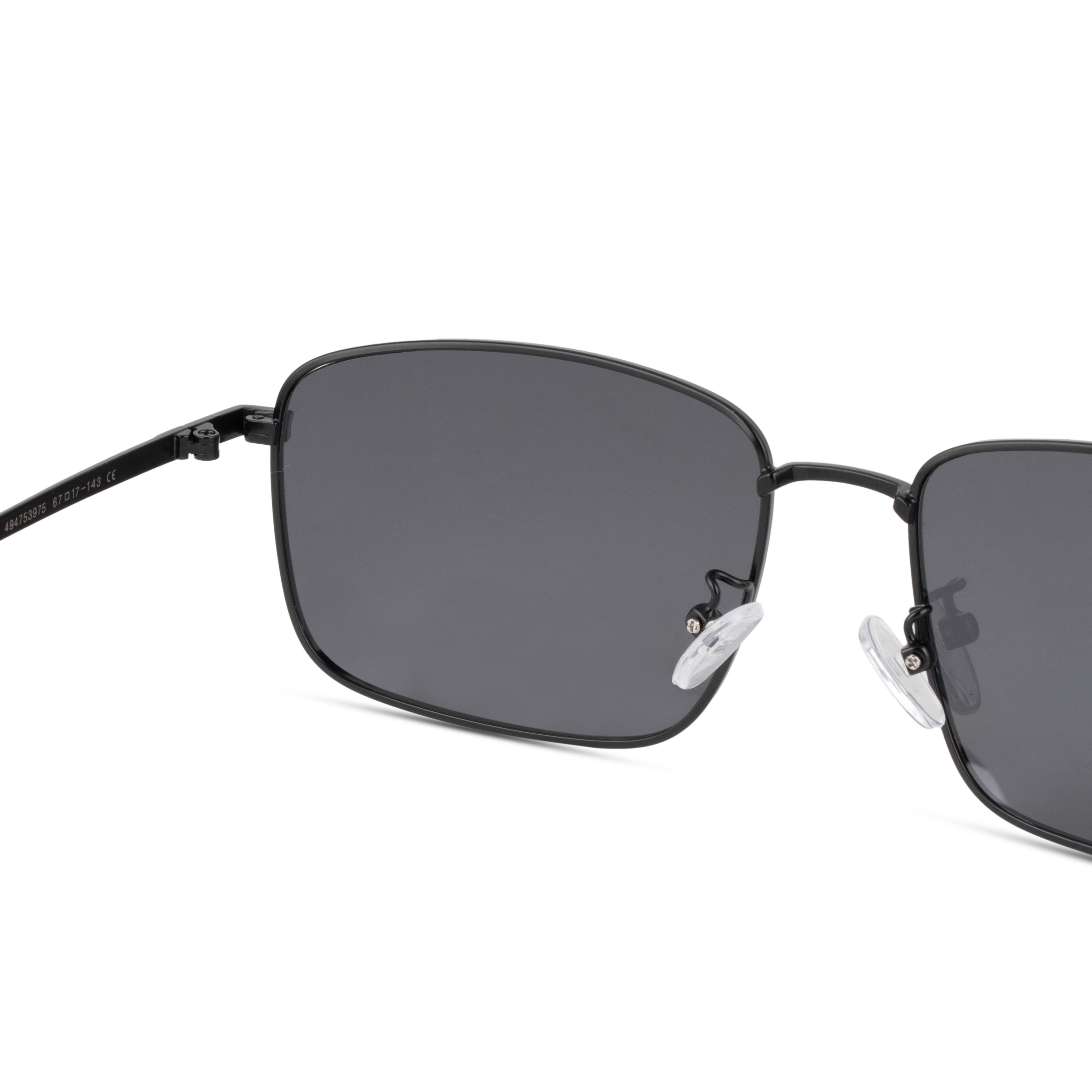 Black Rectangle Sunglasses for Men
