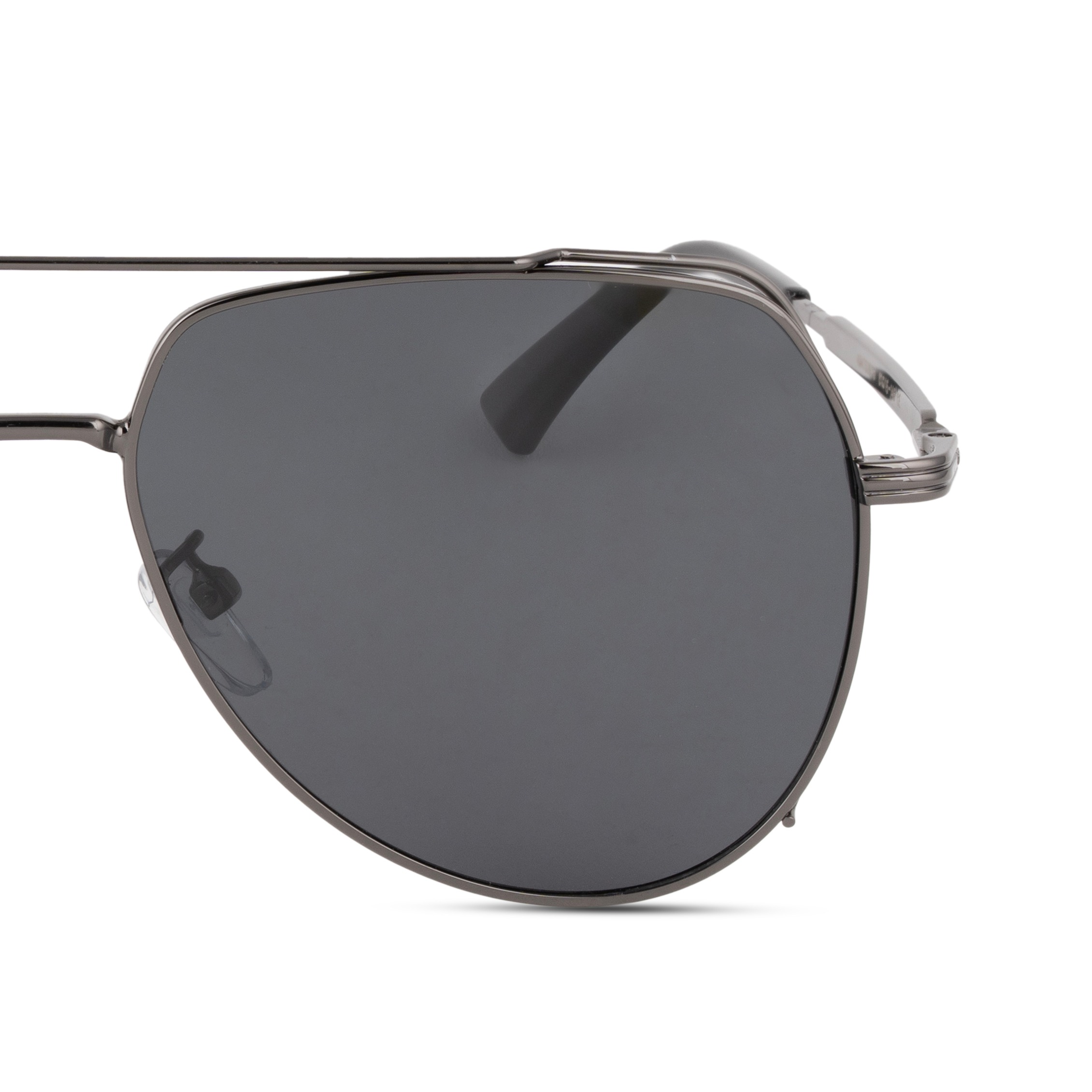 Metallic Rectangle Sunglasses for Men