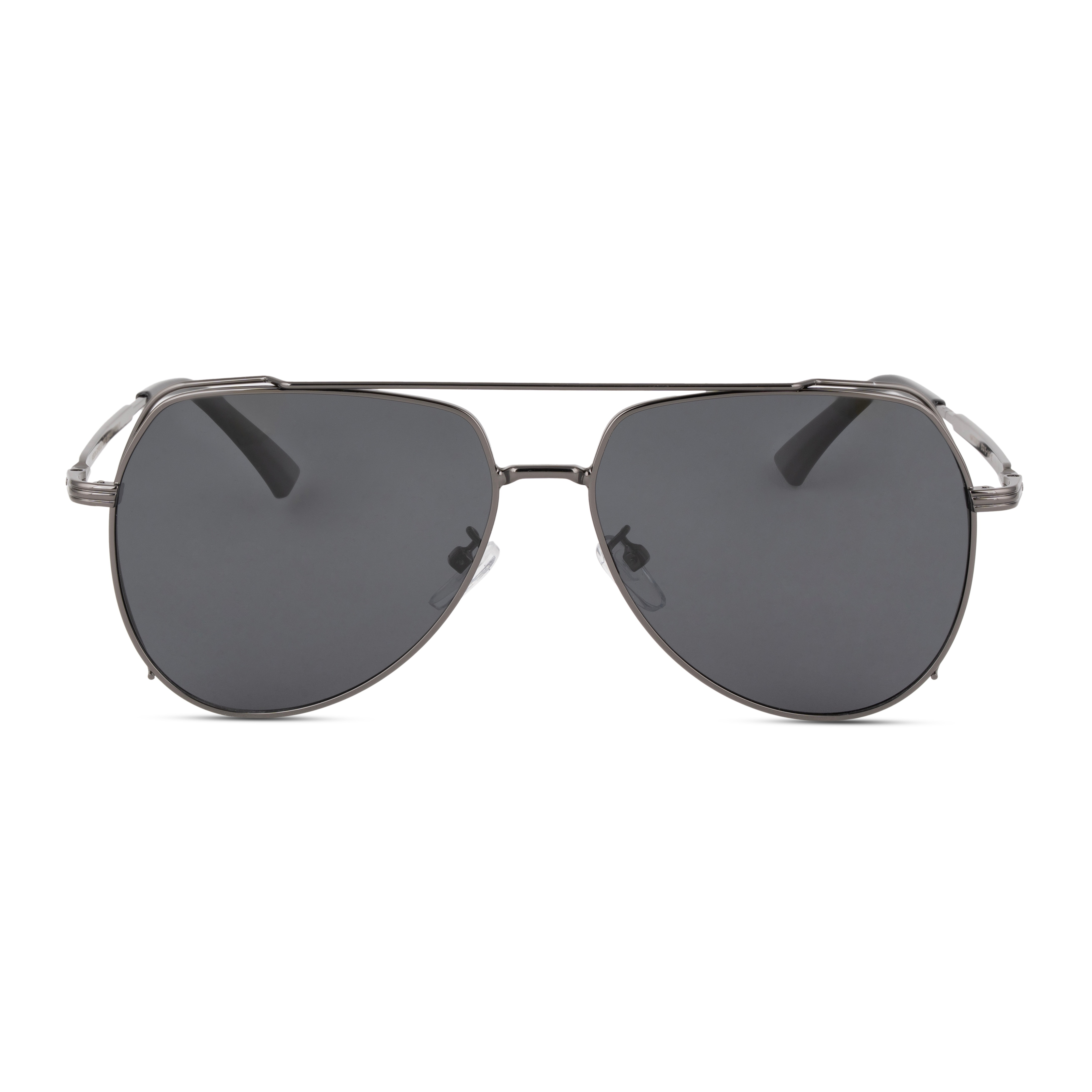Metallic Rectangle Sunglasses for Men