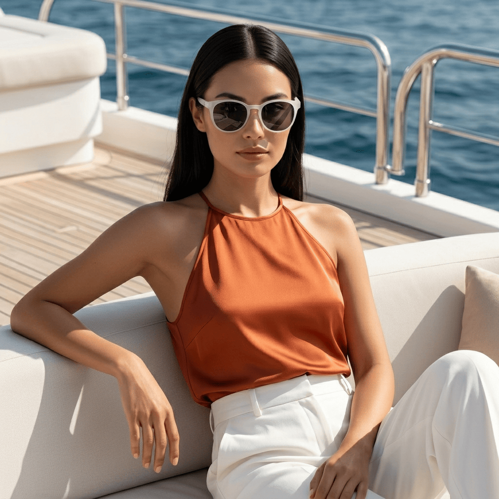 Transparent Round Sunglasses for Women
