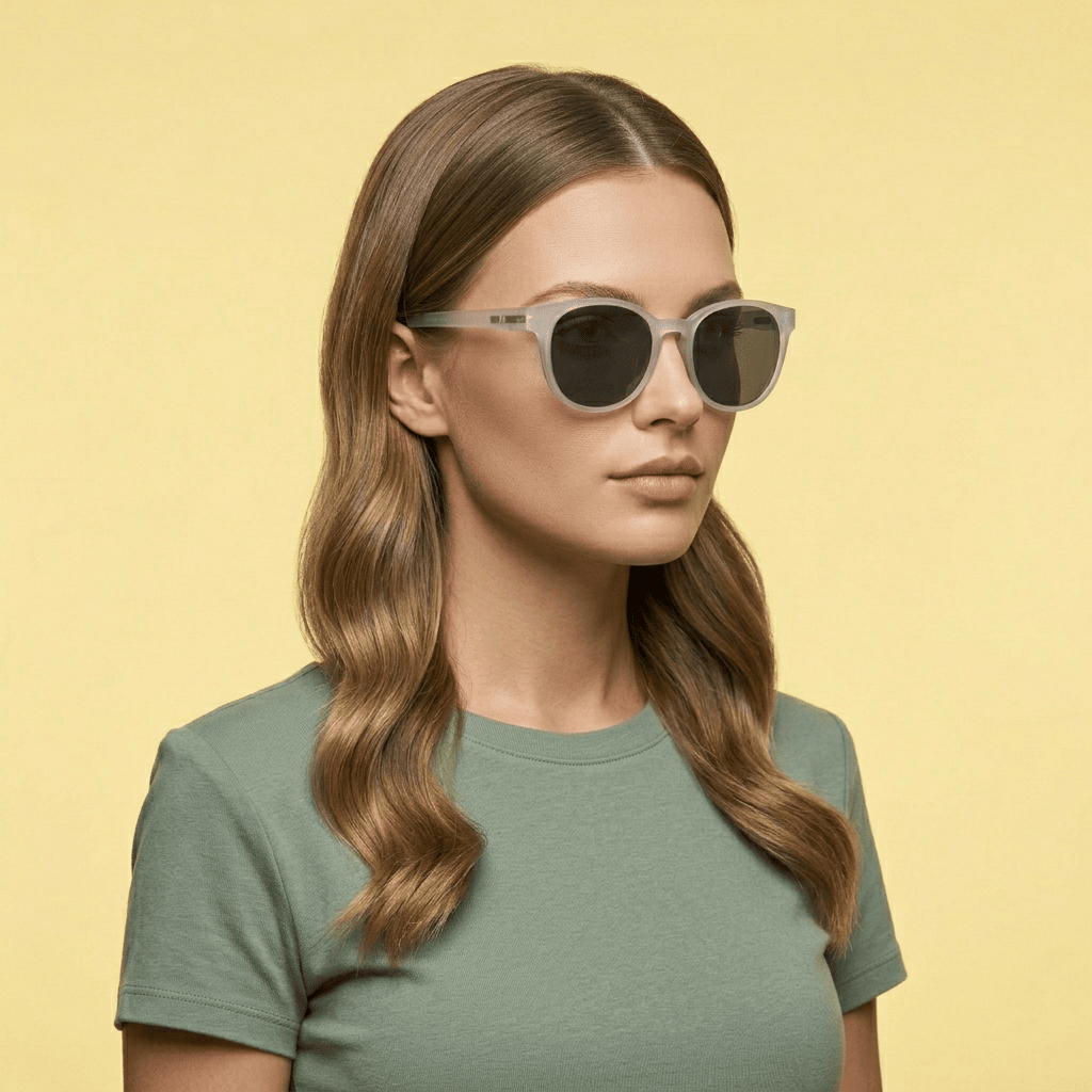 Transparent Round Sunglasses for Women