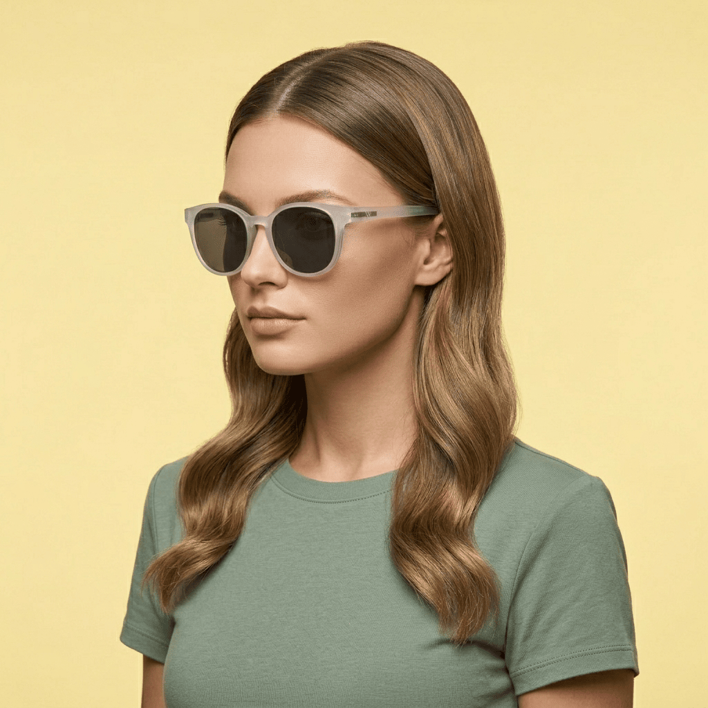 Transparent Round Sunglasses for Women