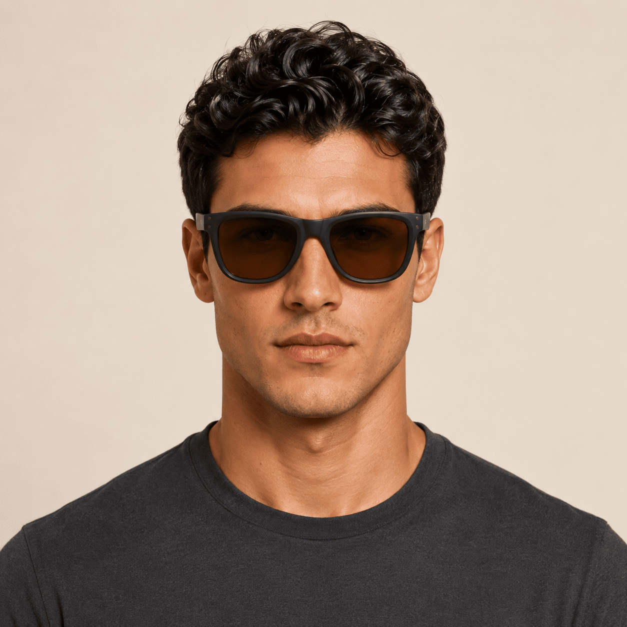 Brown Wayfarer Sunglasses for Men