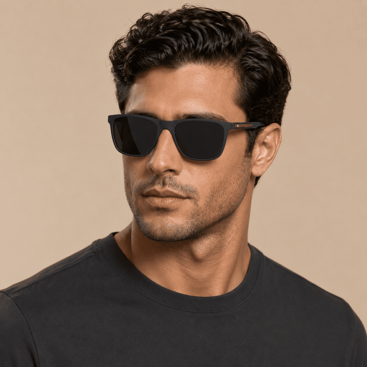 Blue Rectangle Sunglasses for Men