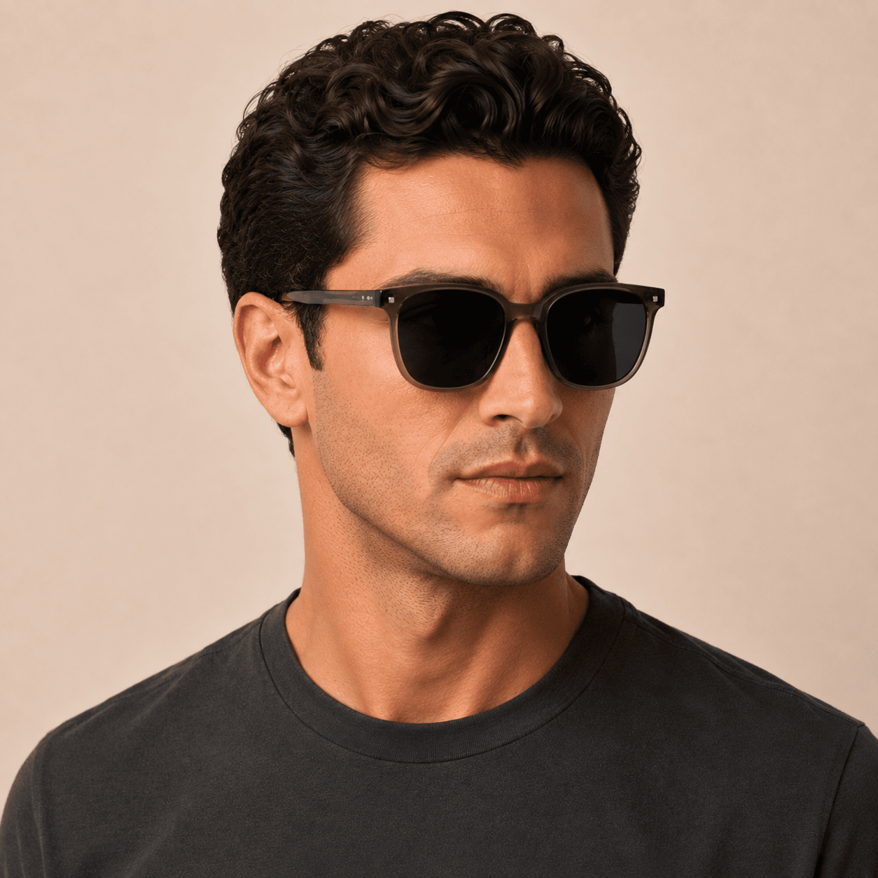 Brown Rectangle Sunglasses for Men