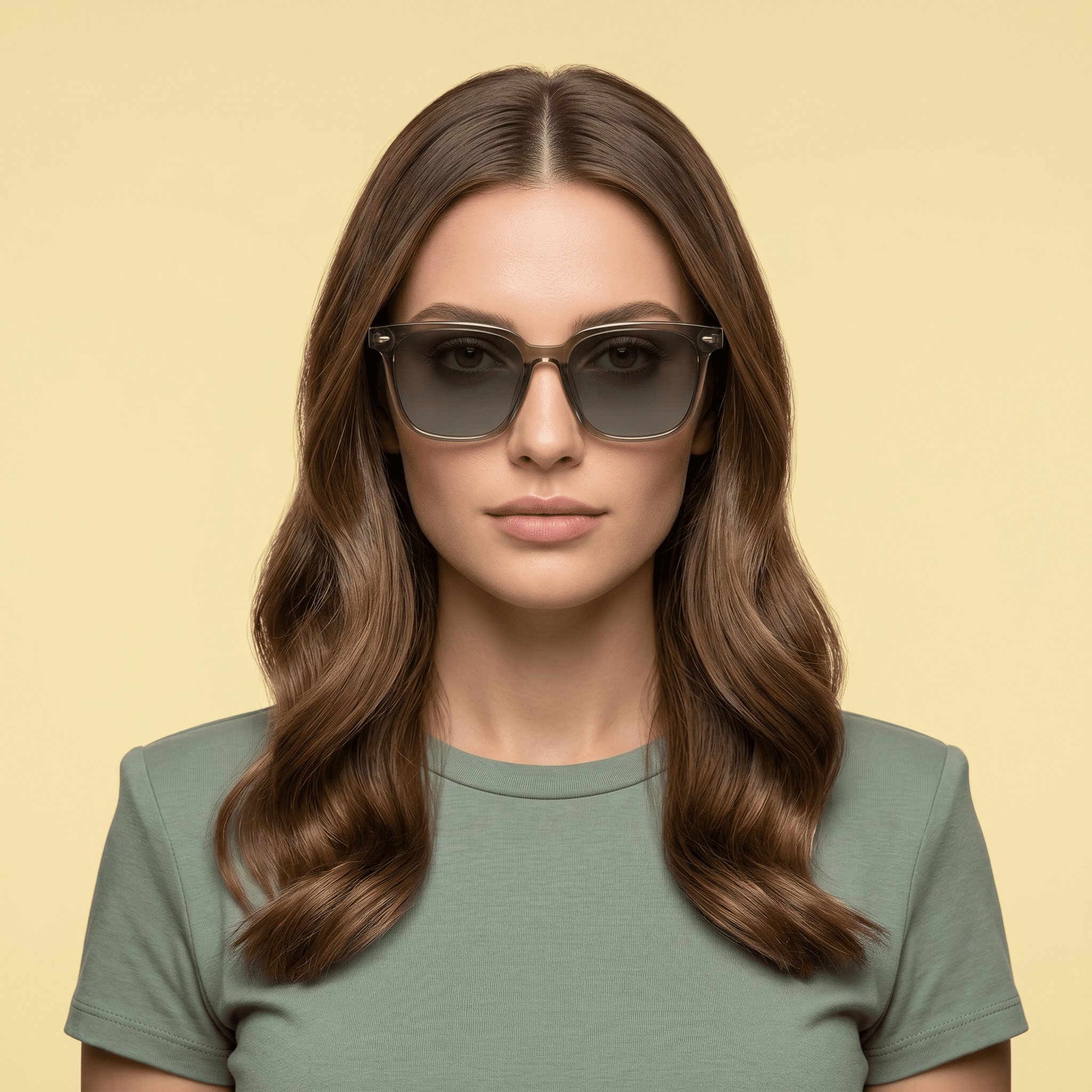 Grey Square Sunglasses for Women