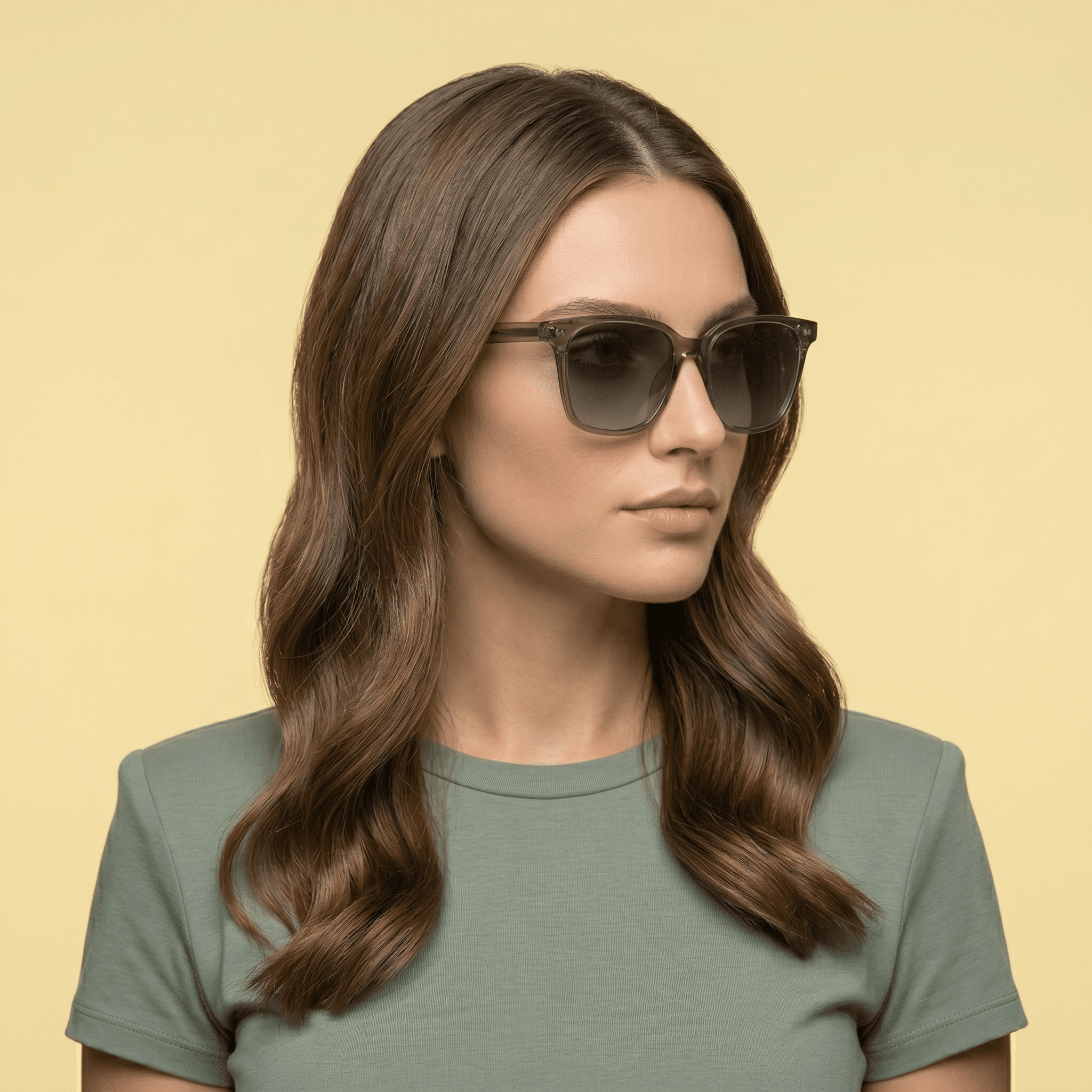 Grey Square Sunglasses for Women