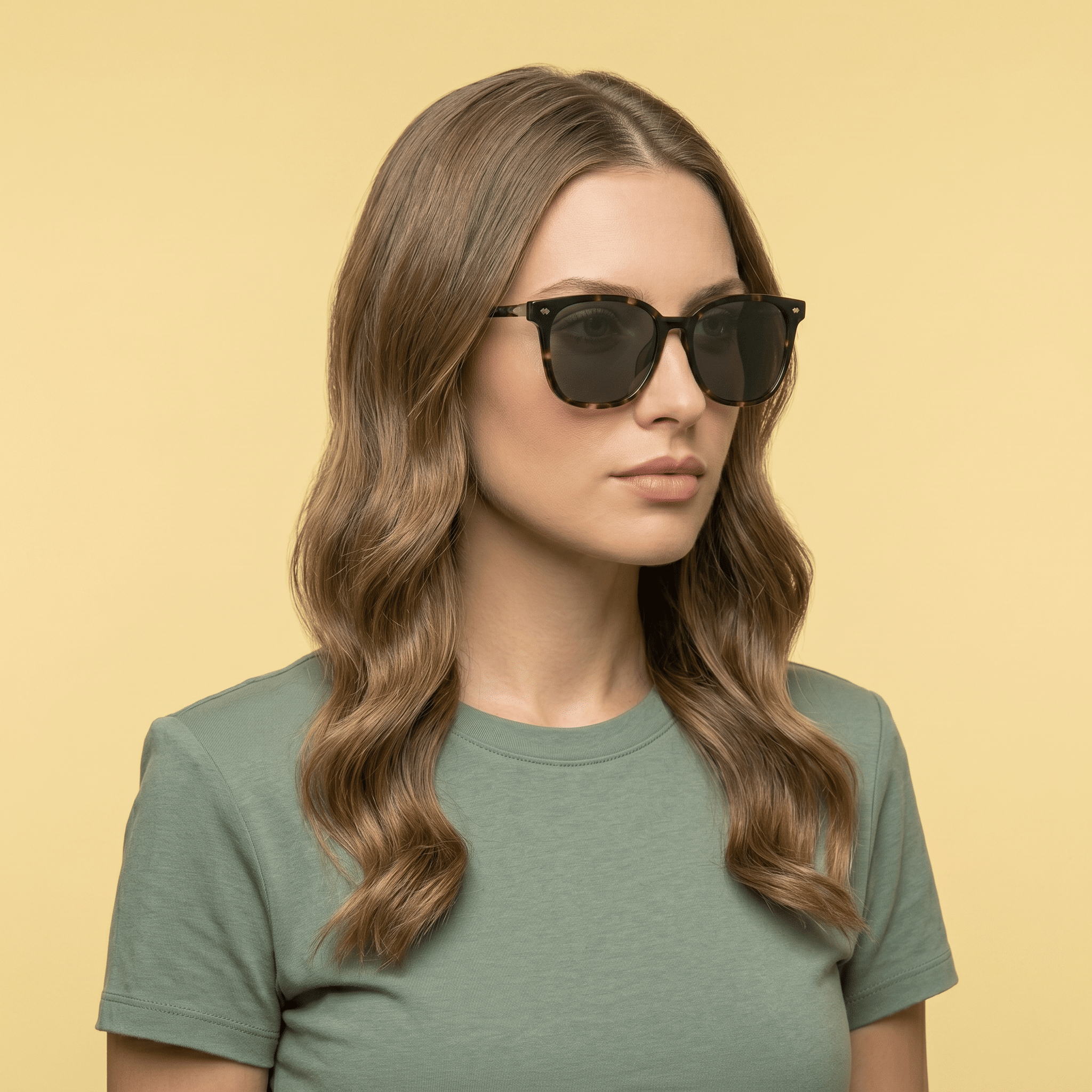Black Square Sunglasses for Women