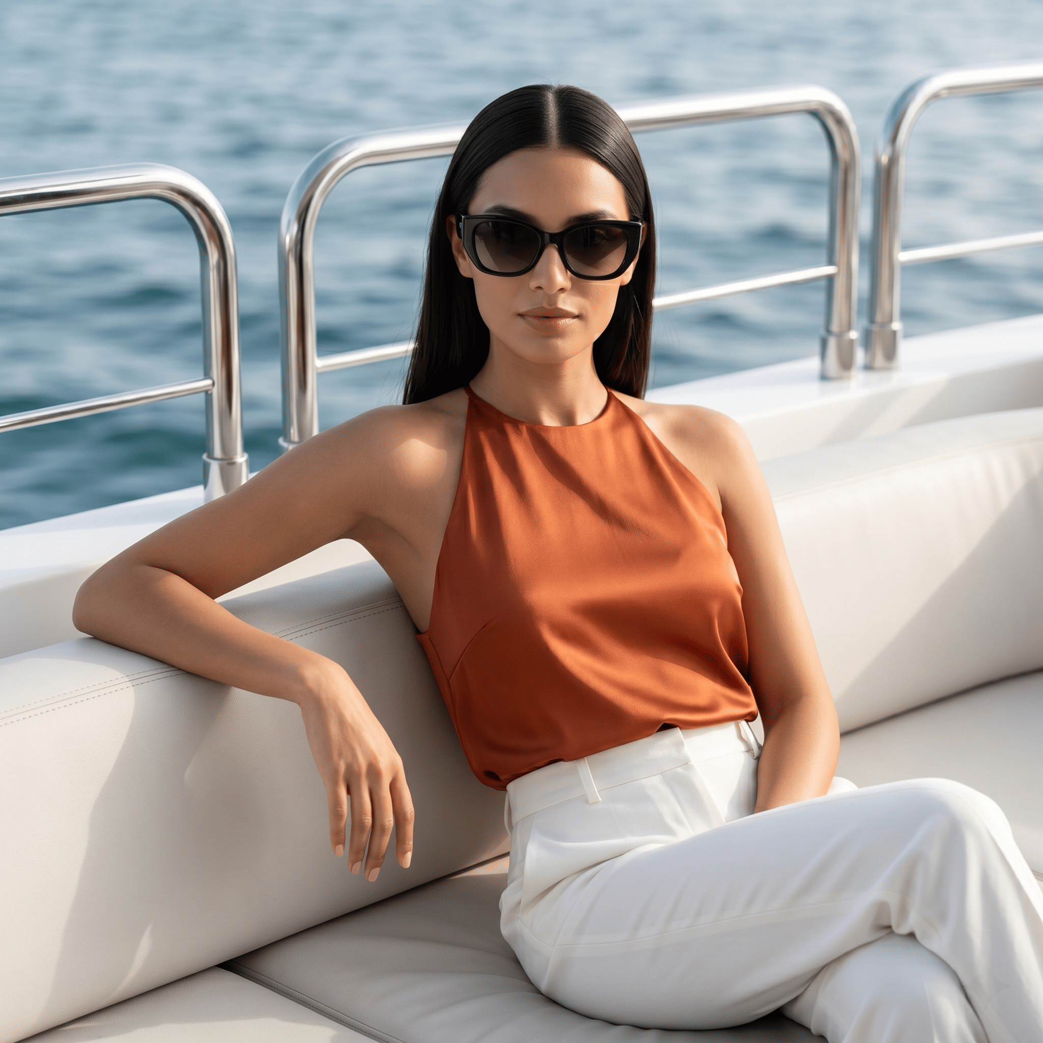 Black Square Sunglasses for Women