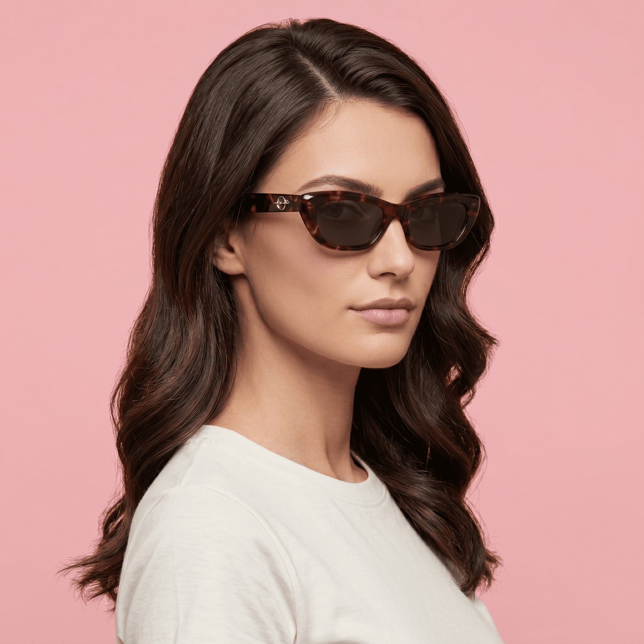 Brown Cat Eye Sunglasses for Women
