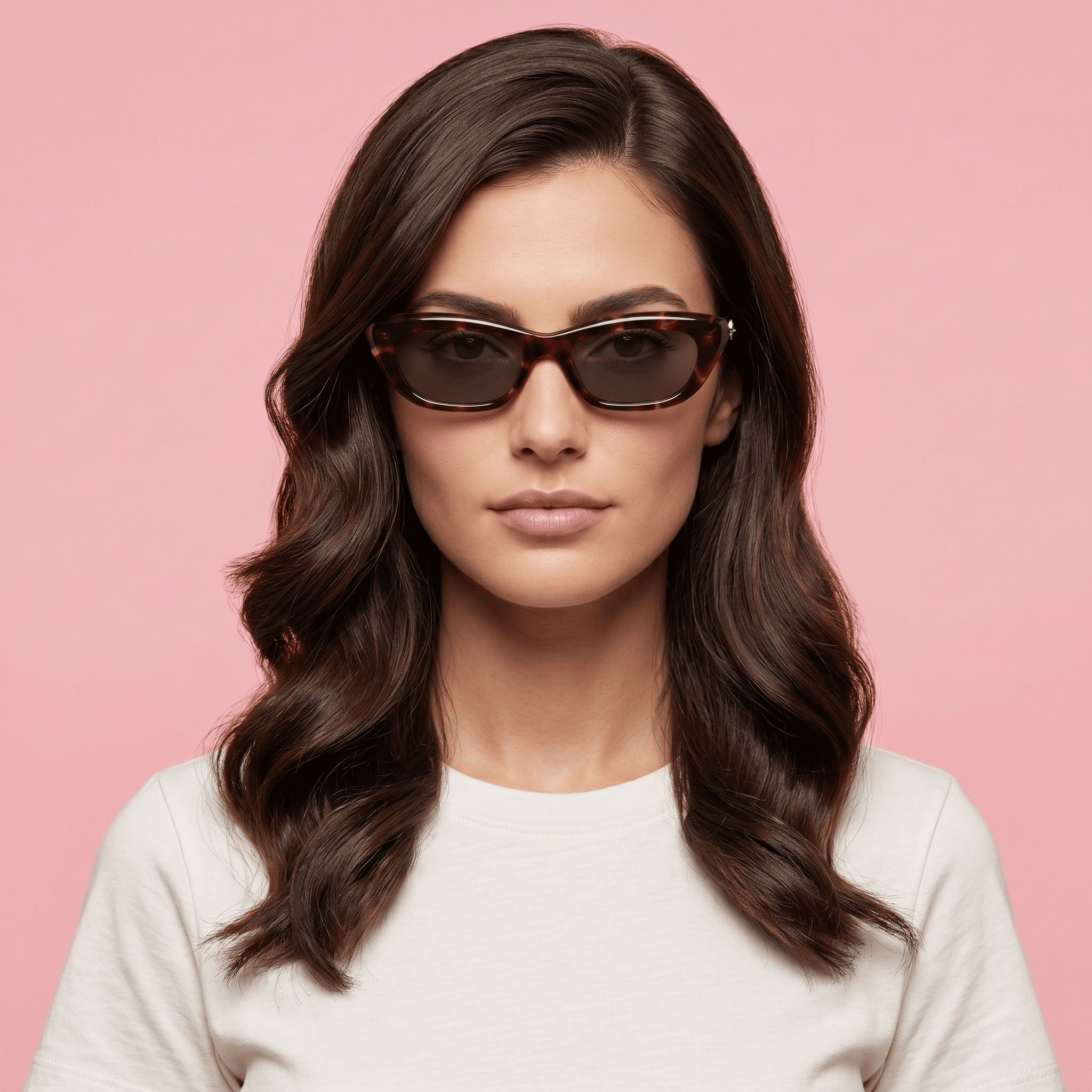 Brown Cat Eye Sunglasses for Women