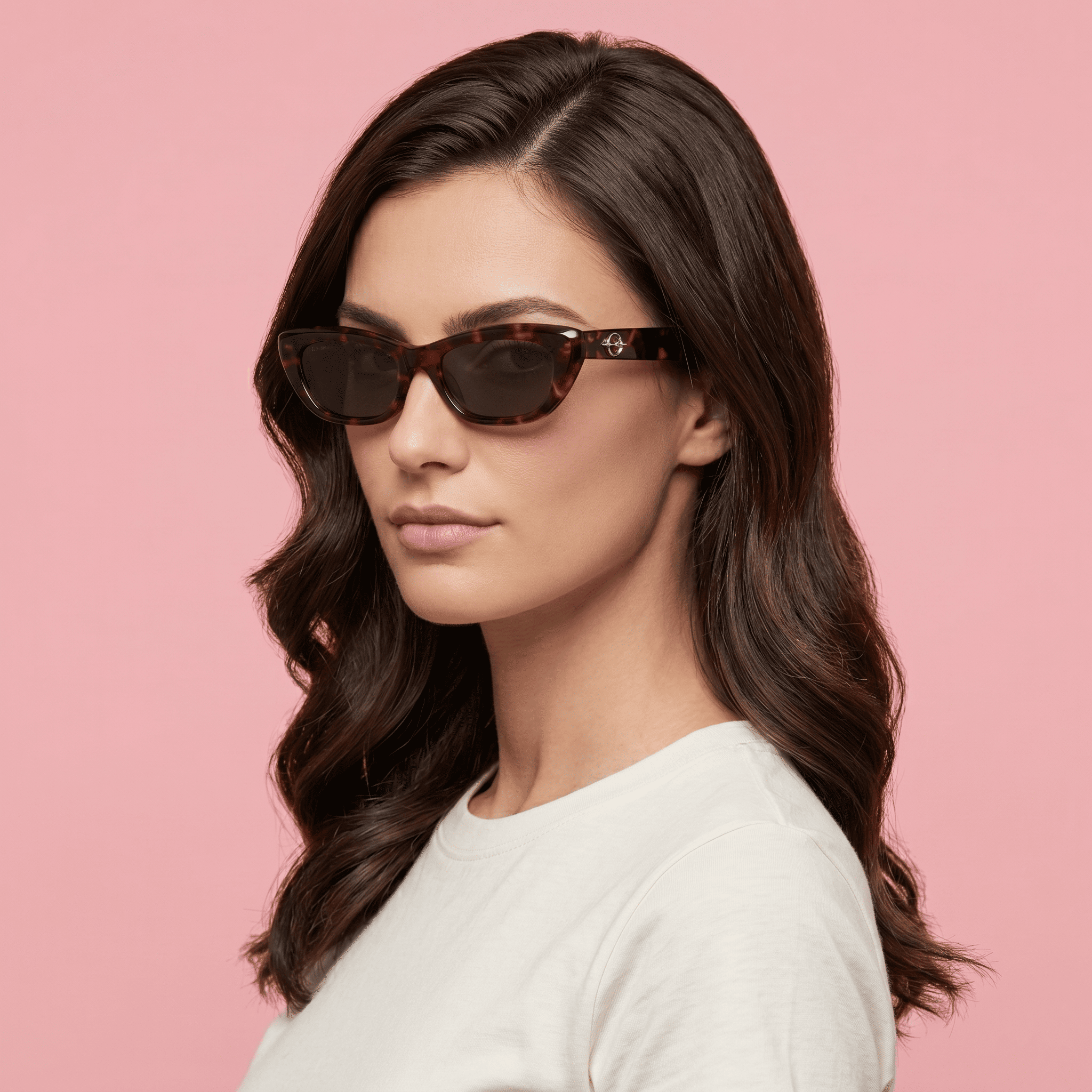 Brown Cat Eye Sunglasses for Women