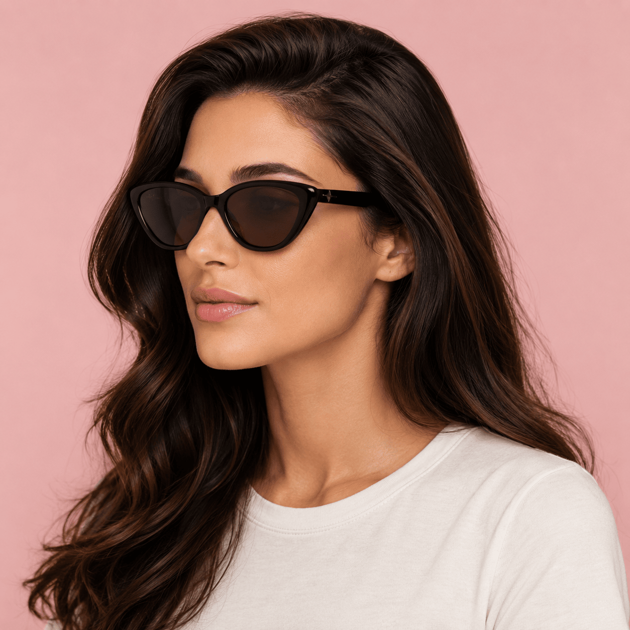 Black Cat Eye Sunglasses for Women