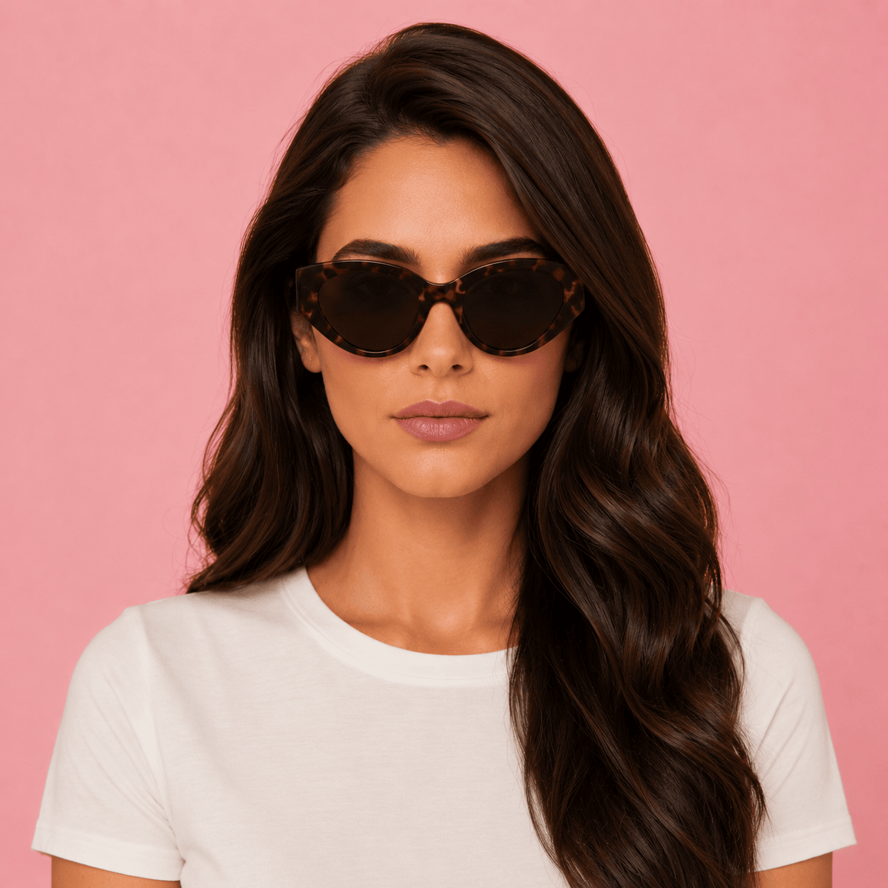 Brown Cat Eye Sunglasses for Women