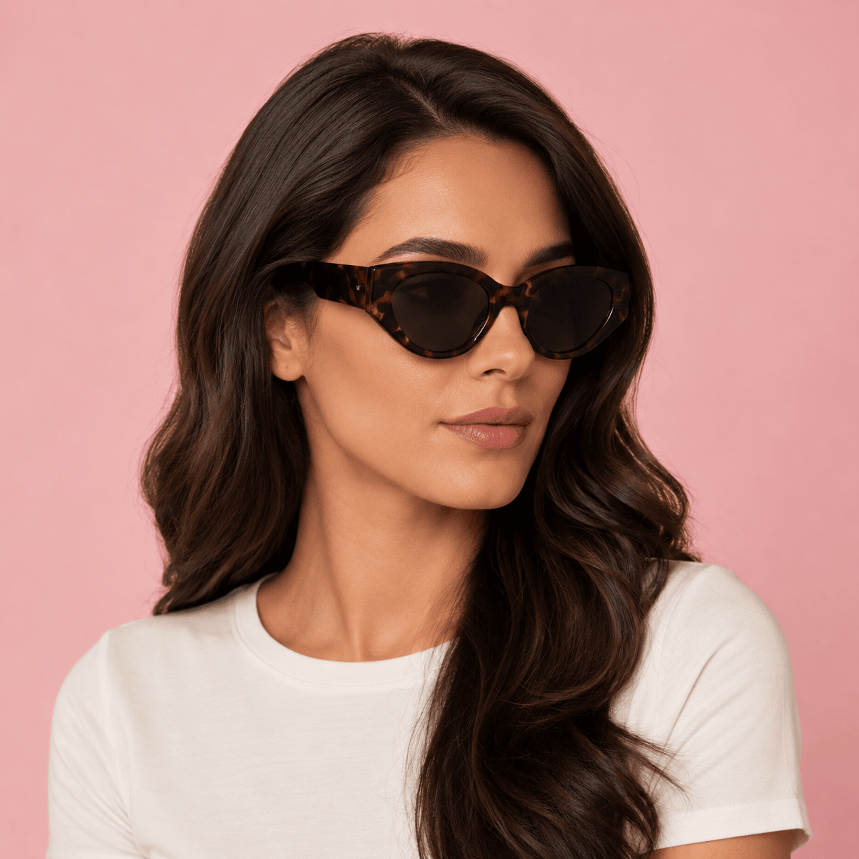 Brown Cat Eye Sunglasses for Women