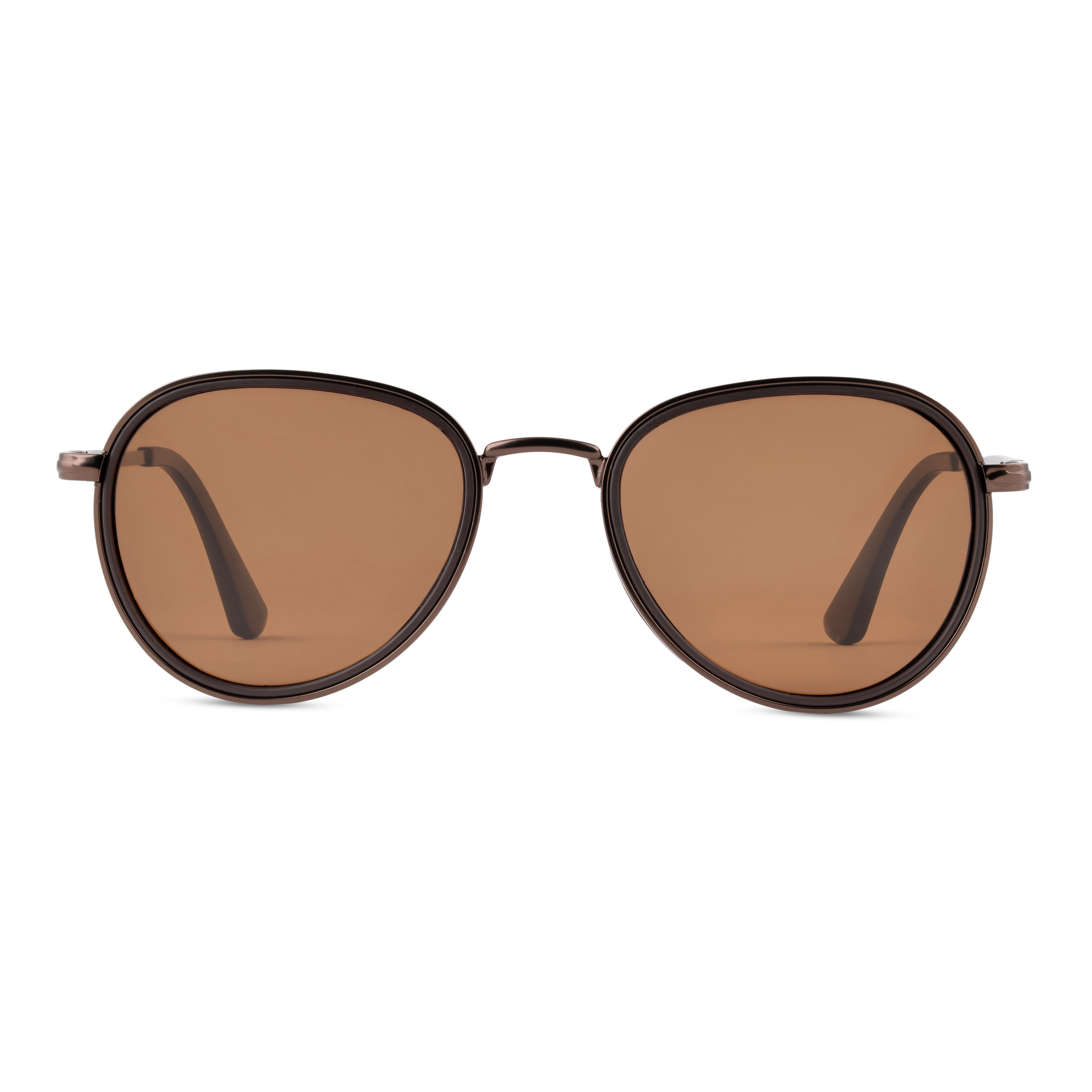 Brown Aviator Sunglasses for Men
