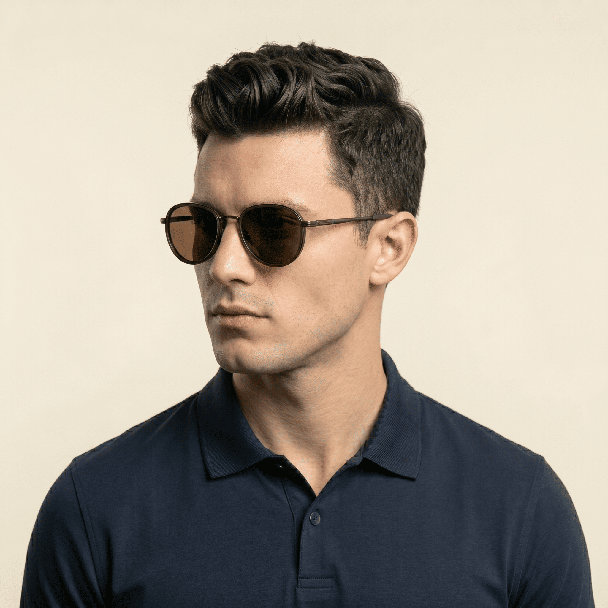 Brown Aviator Sunglasses for Men