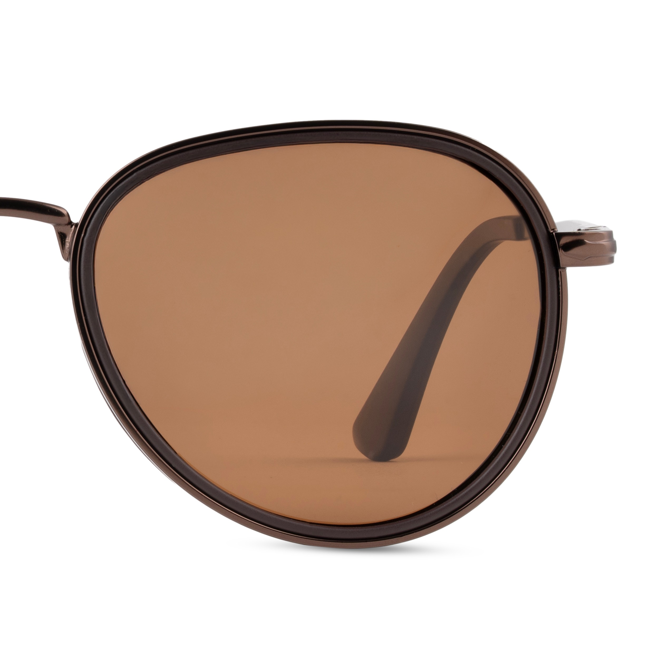 Brown Aviator Sunglasses for Men