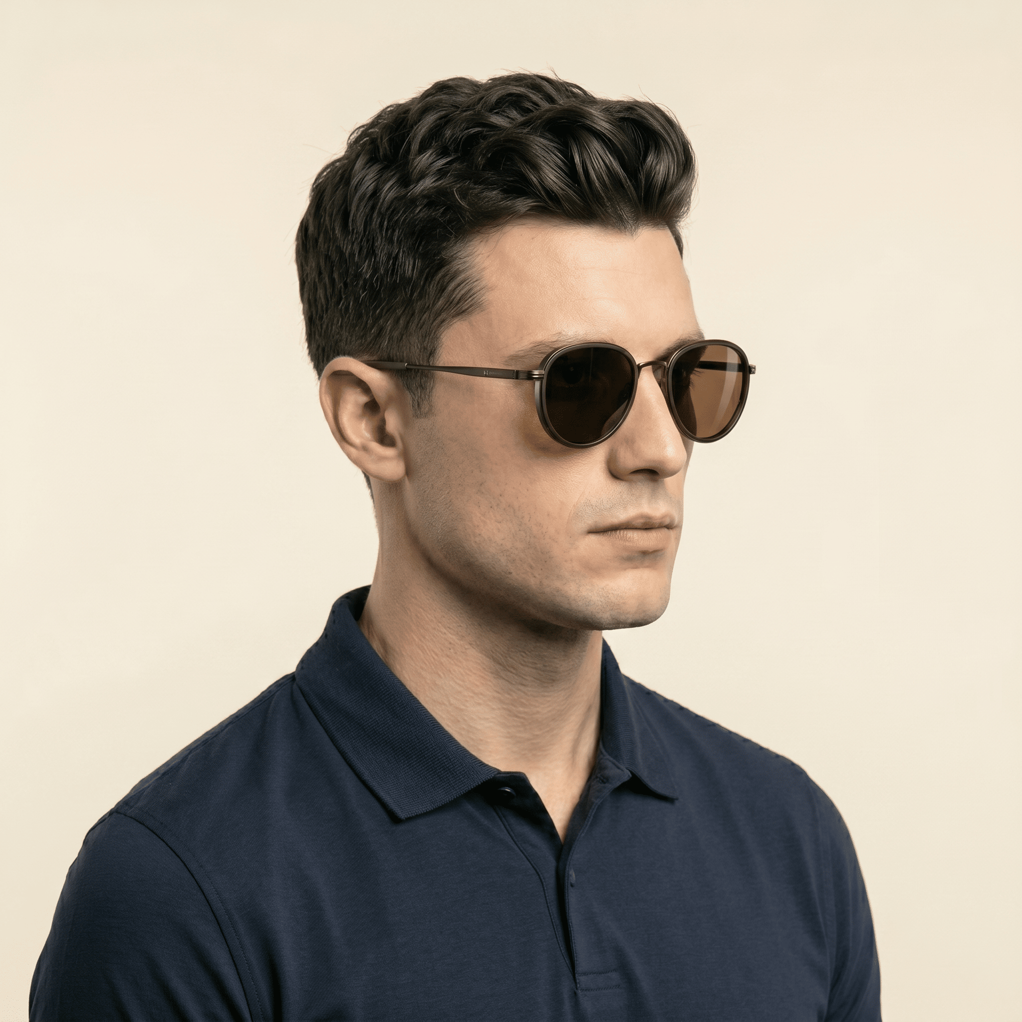 Brown Aviator Sunglasses for Men
