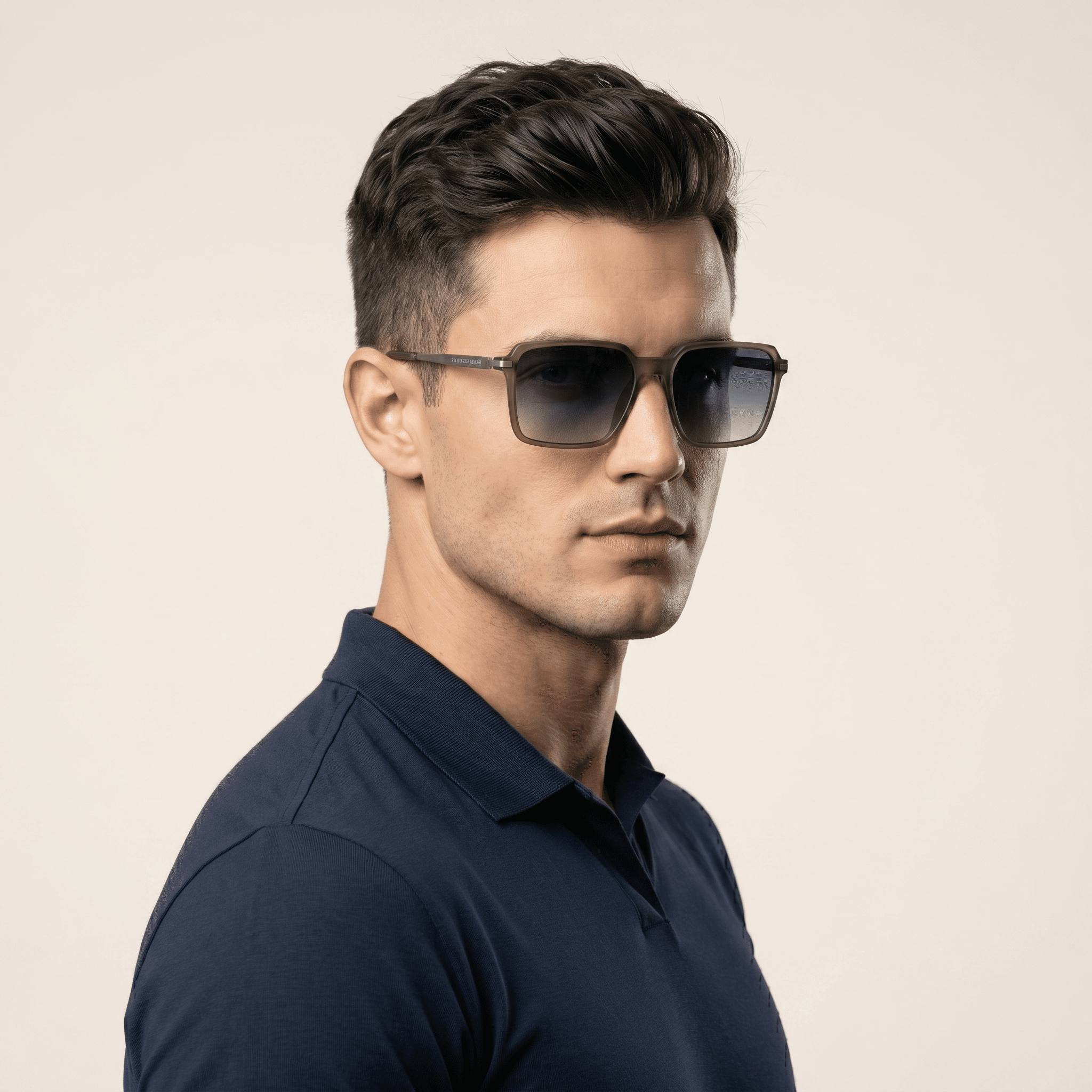 Green Rectangle Sunglasses for Men