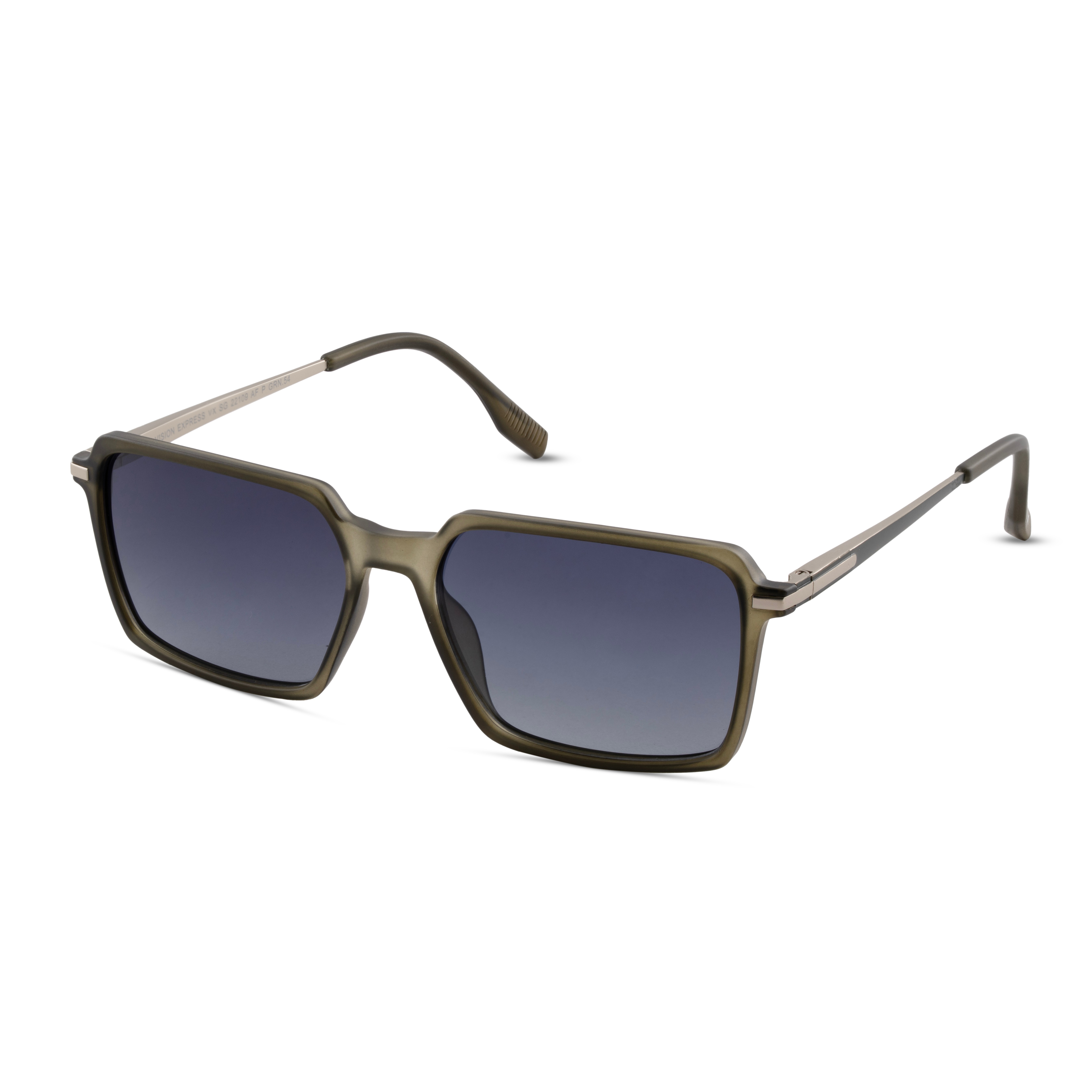 Green Rectangle Sunglasses for Men