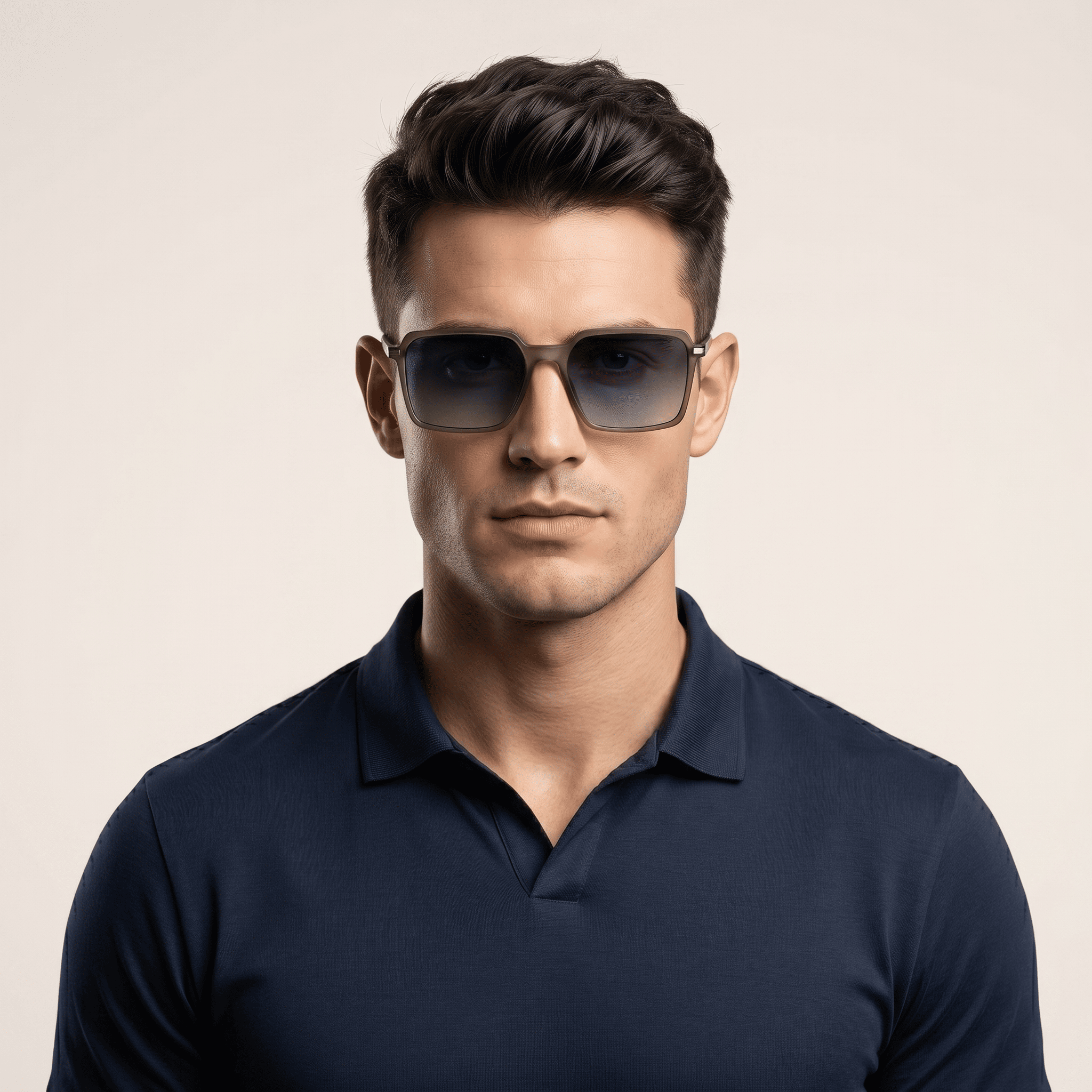 Green Rectangle Sunglasses for Men