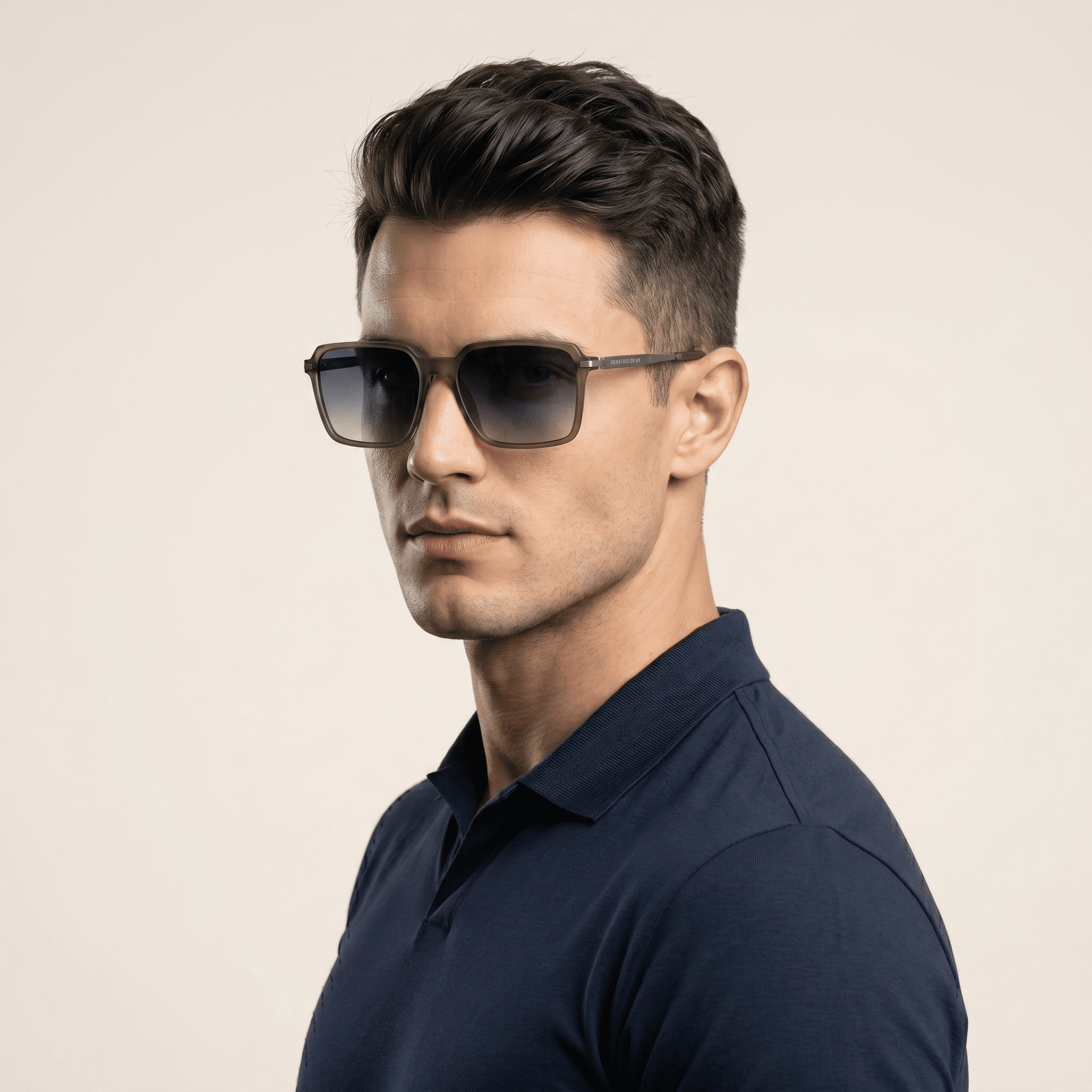 Green Rectangle Sunglasses for Men
