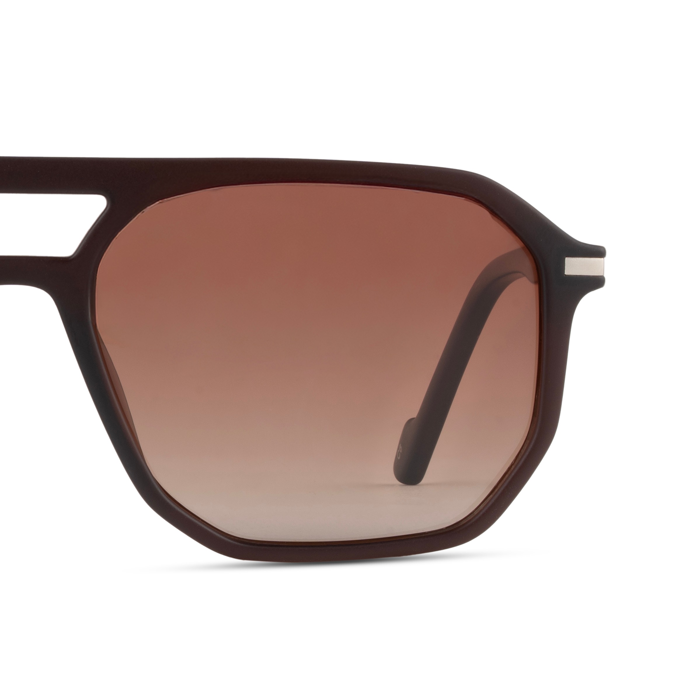 Brown Rectangle Sunglasses for Men