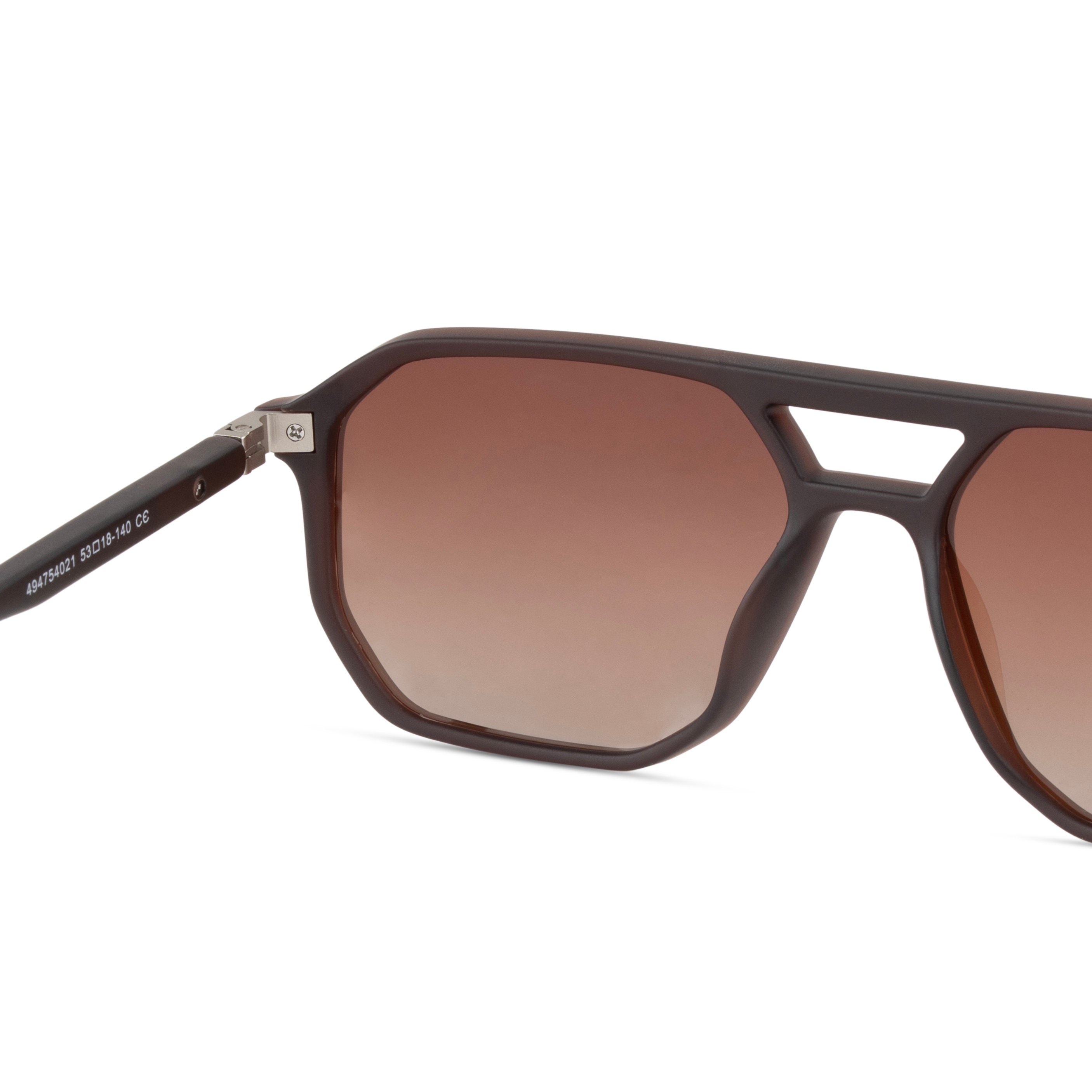Brown Rectangle Sunglasses for Men