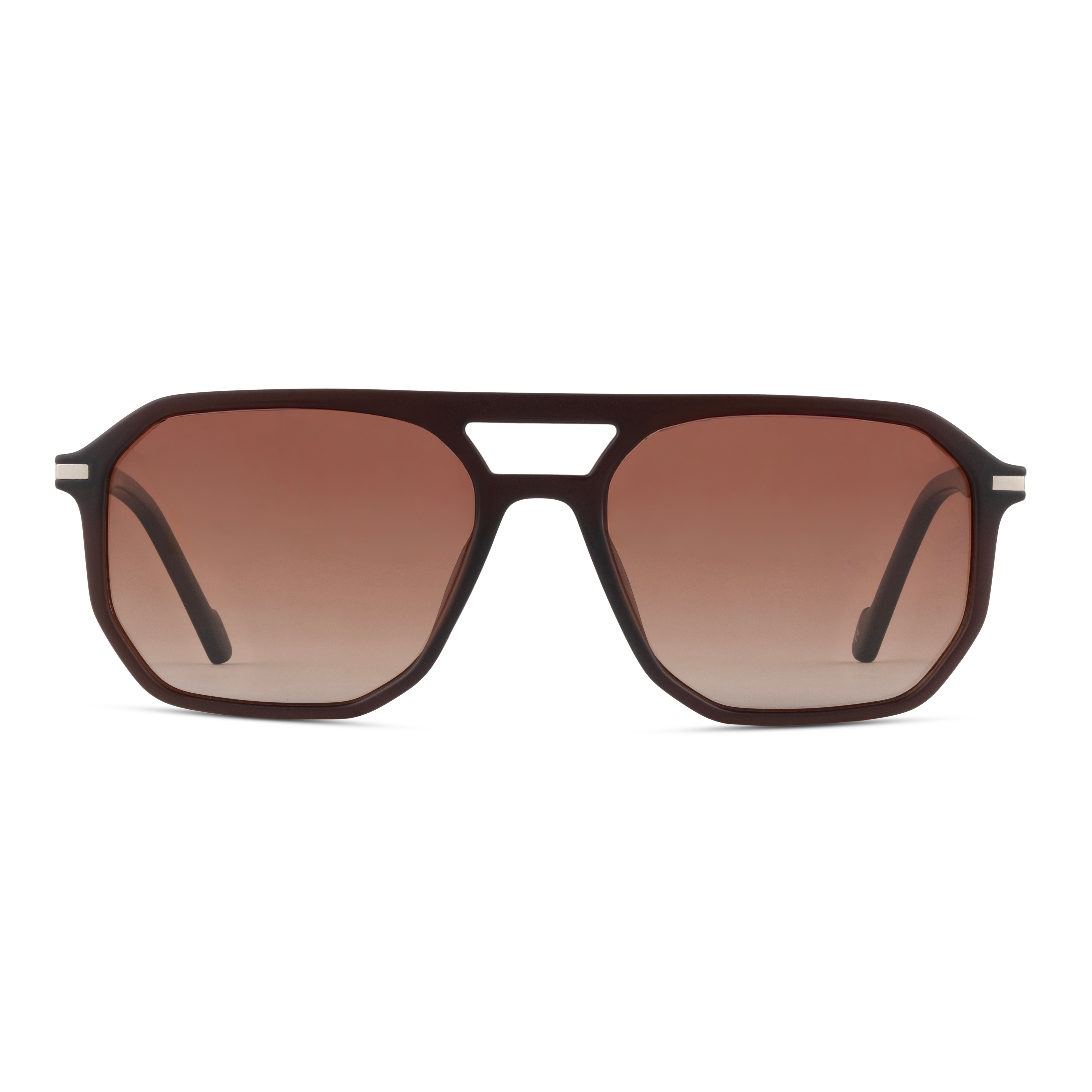 Brown Rectangle Sunglasses for Men