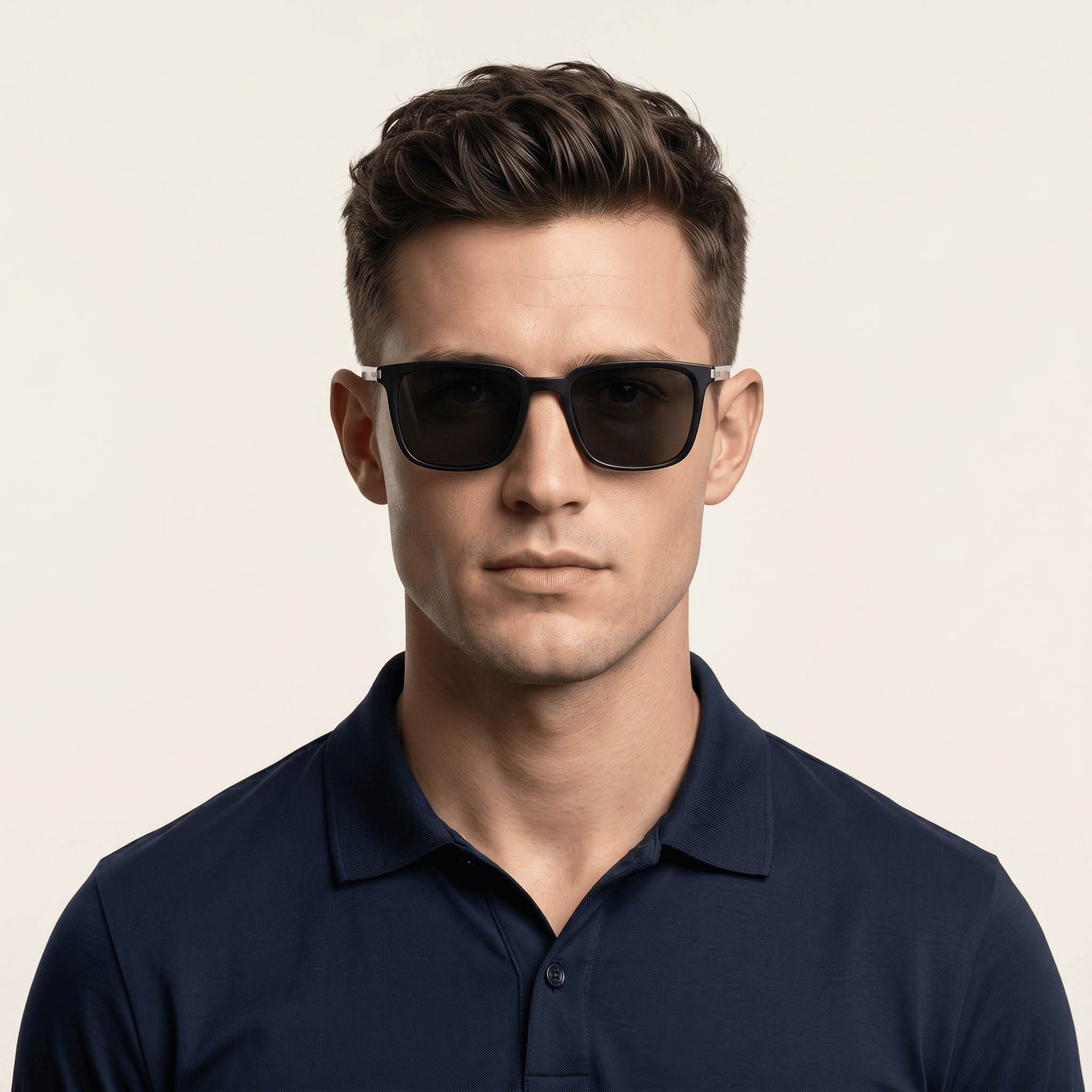 Black Aviator Sunglasses for Men