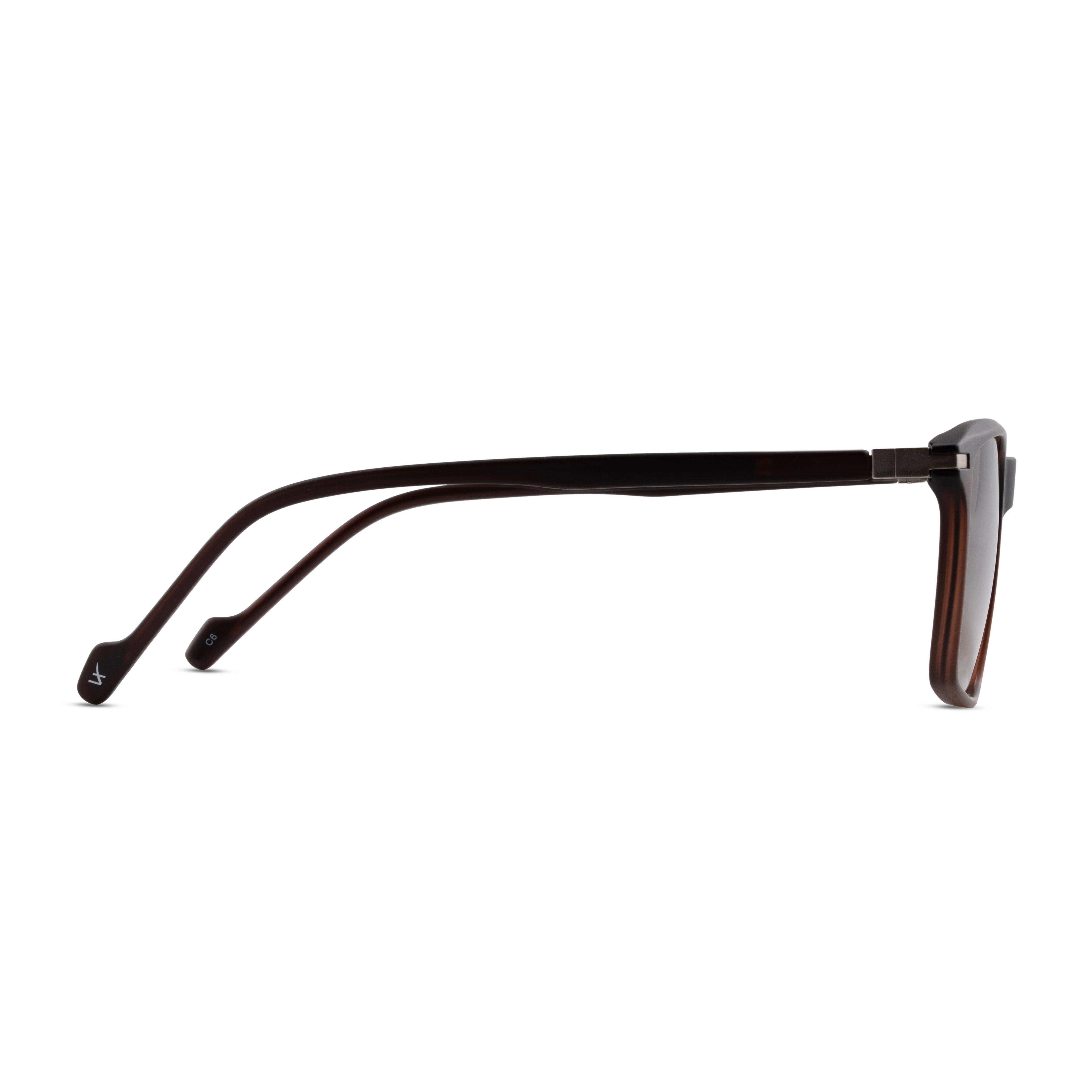 Brown Rectangle Sunglasses for Men