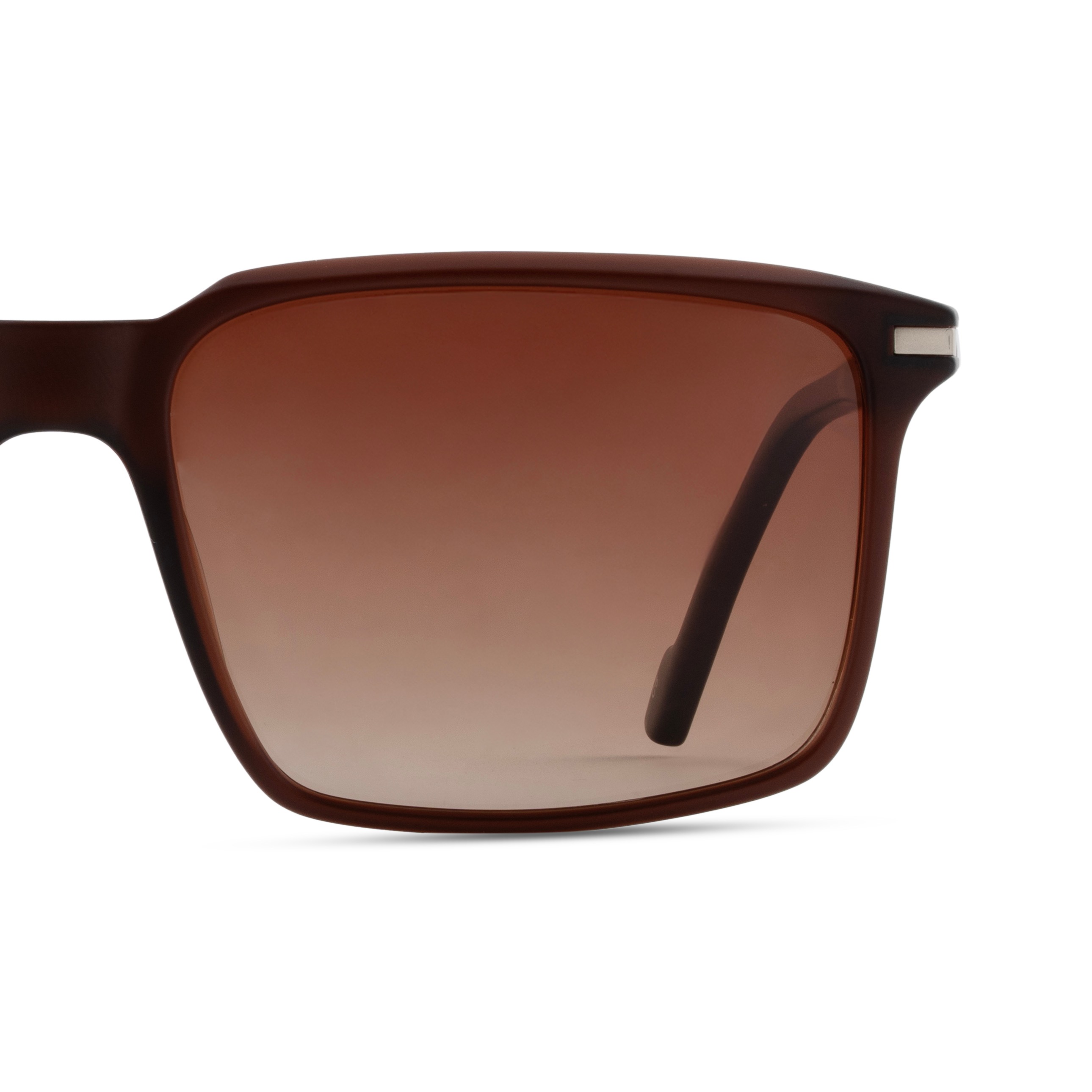 Brown Rectangle Sunglasses for Men