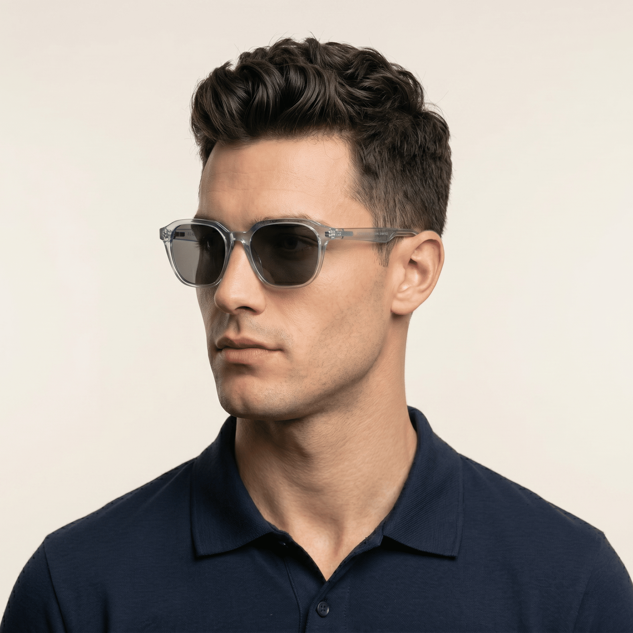 Blue Rectangle Sunglasses for Men